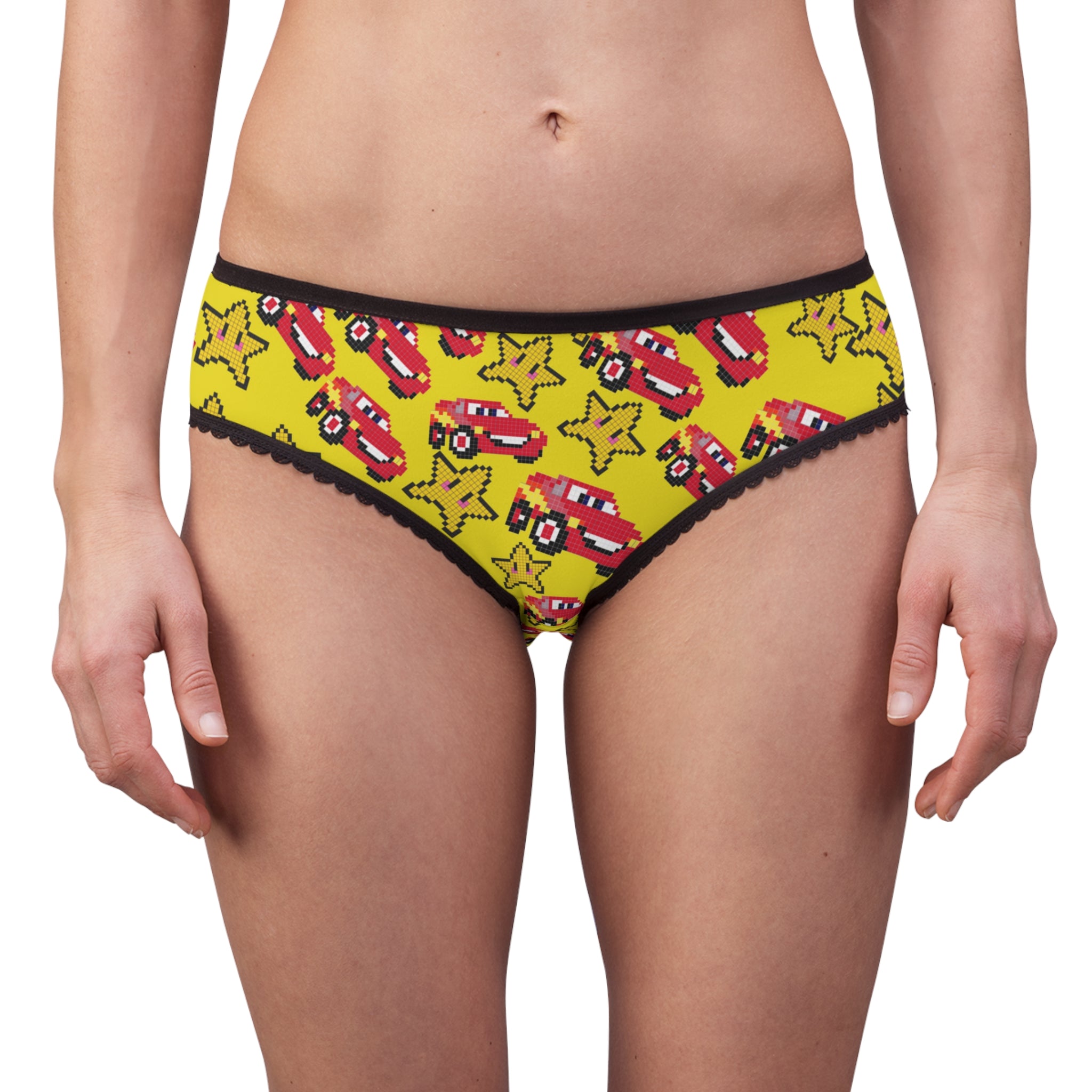 Women's briefs mcqueen stars yellow