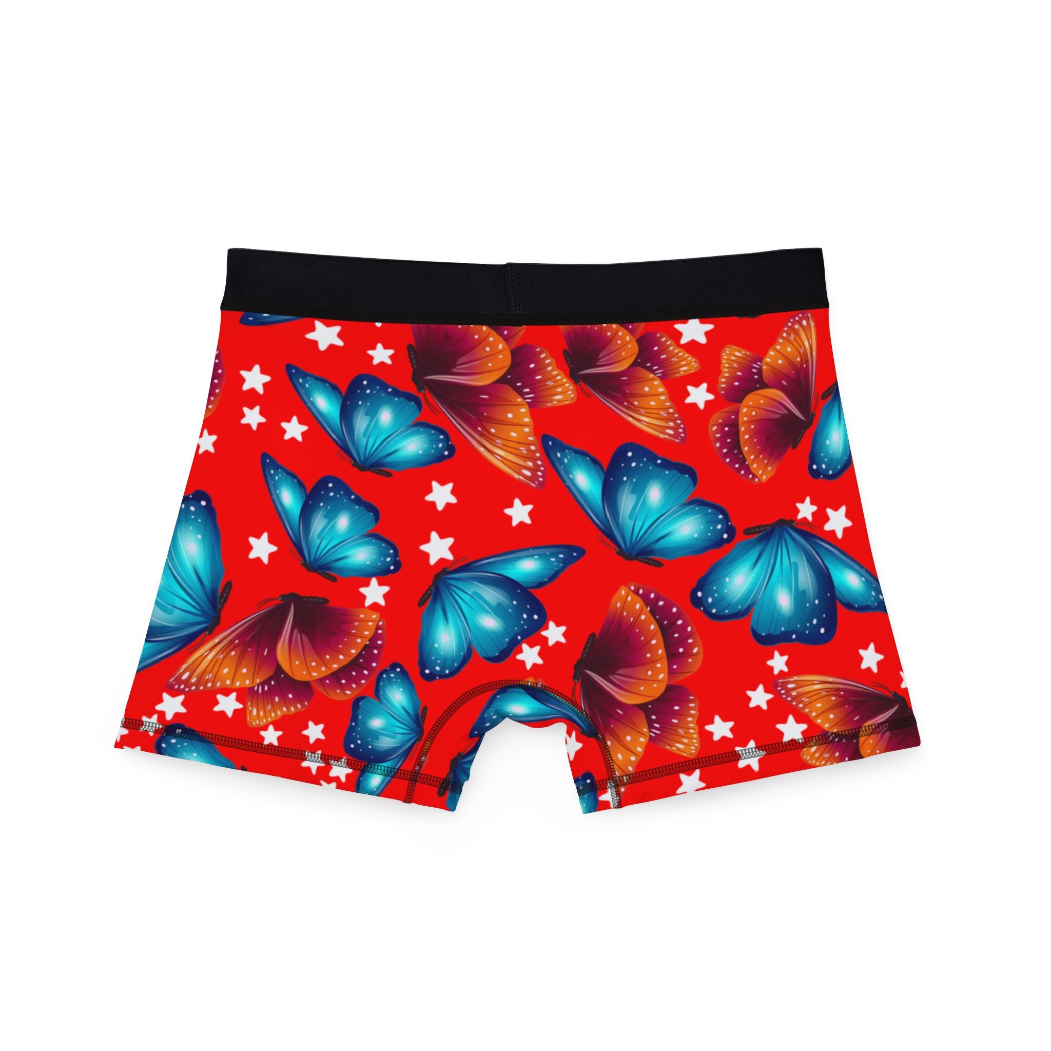 Men's boxers butterflies stars red