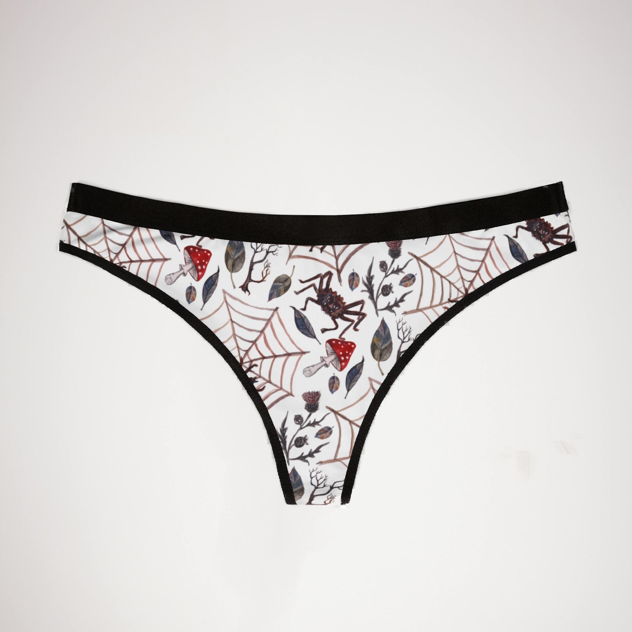 Women's thongs watercolor halloween