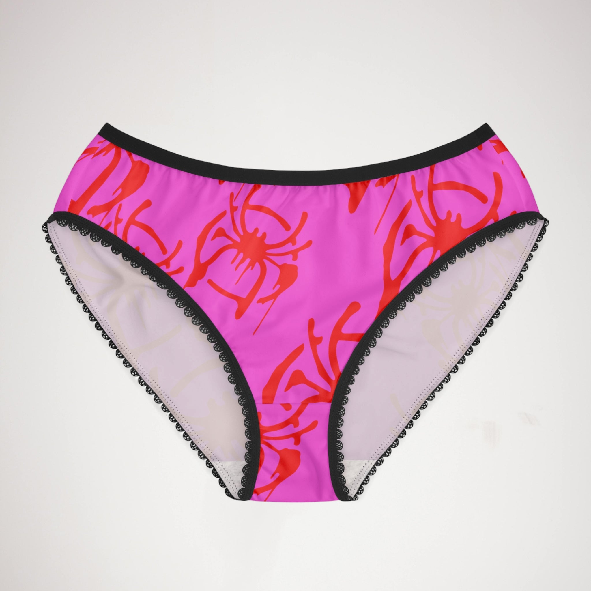 Women's briefs only spider web pink