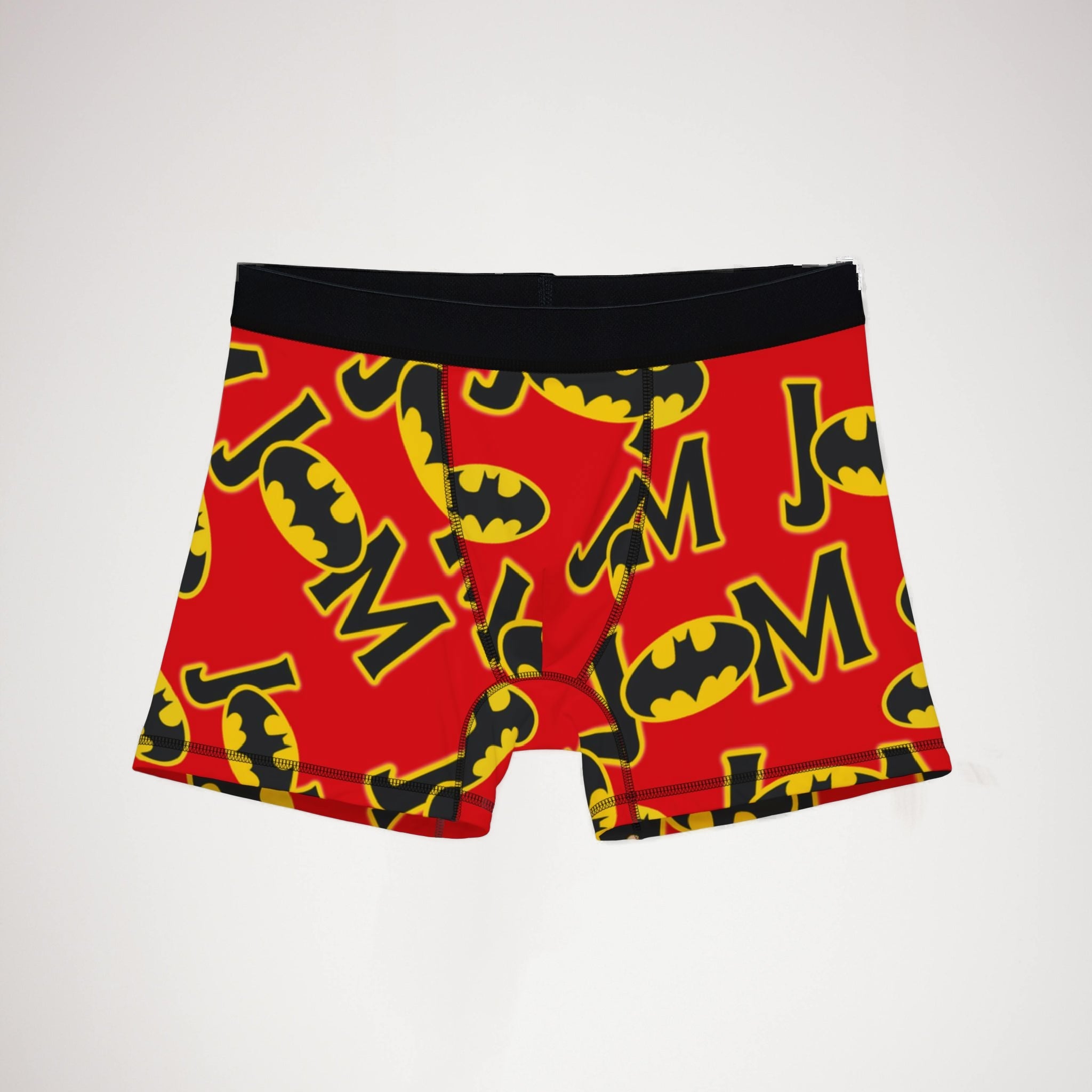 Men's boxers batman love valentine letters red