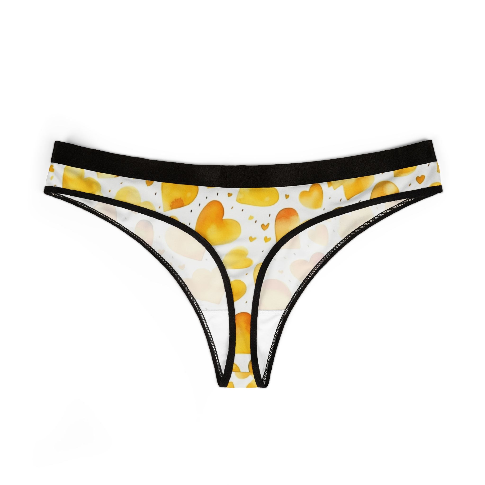 Women's thongs valentines day heart extra