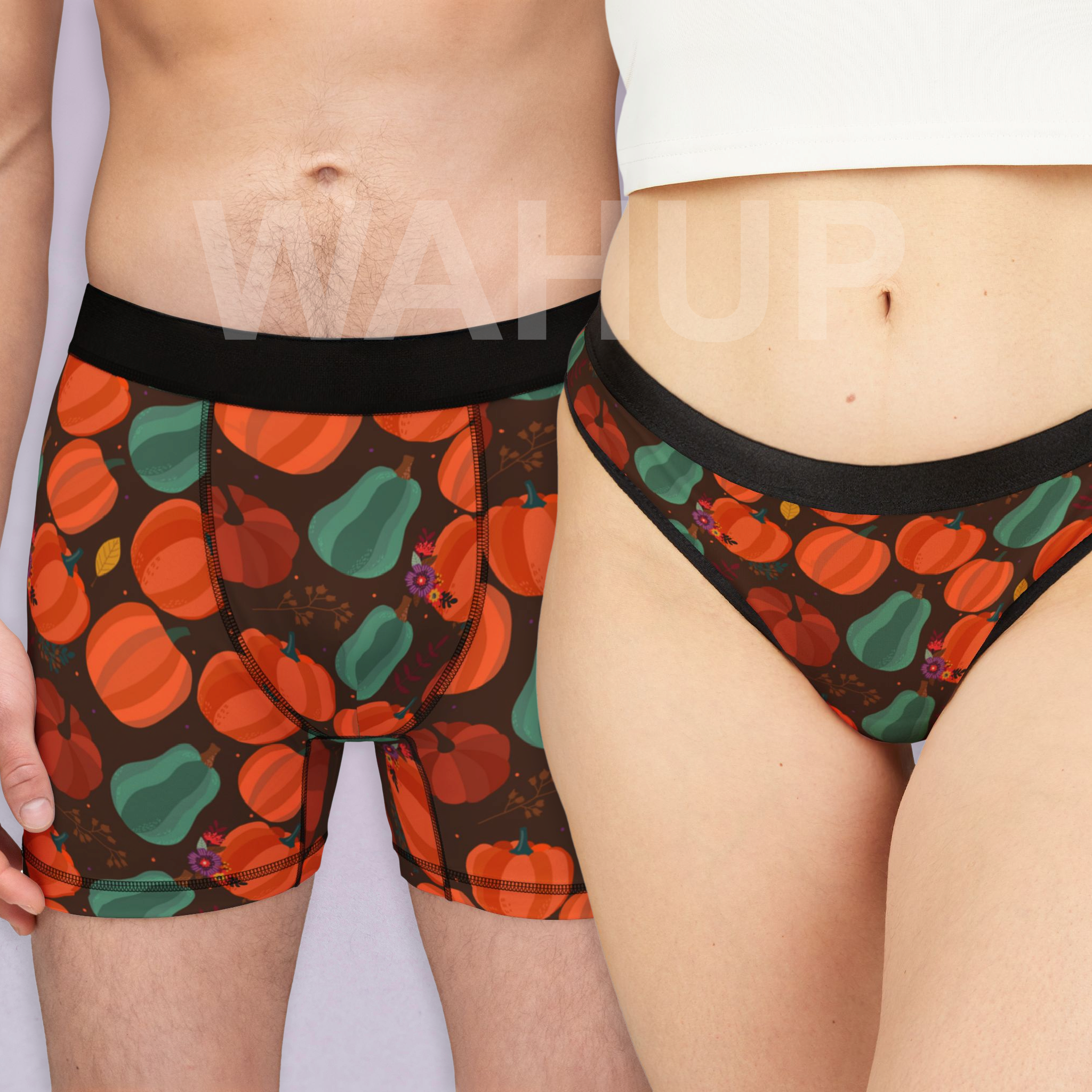 Matching underwear Cosy Autumn for couples boxer & thong set