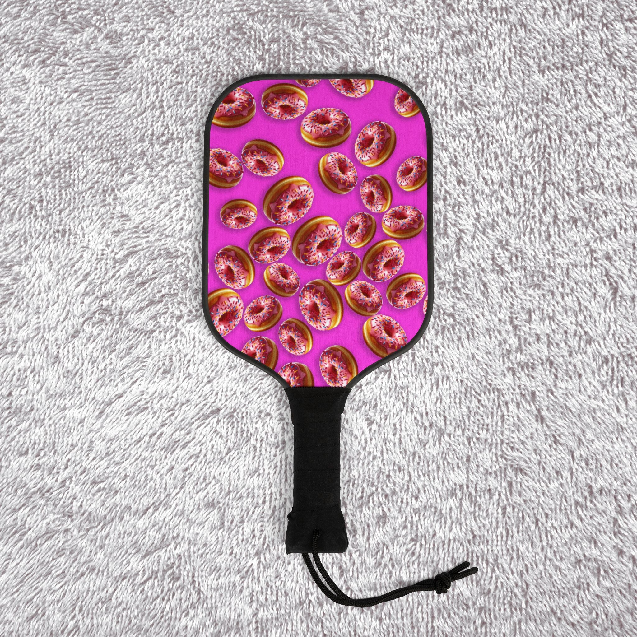 Pickleball kit (2 paddles + 2 balls + transparent bag) donut pink