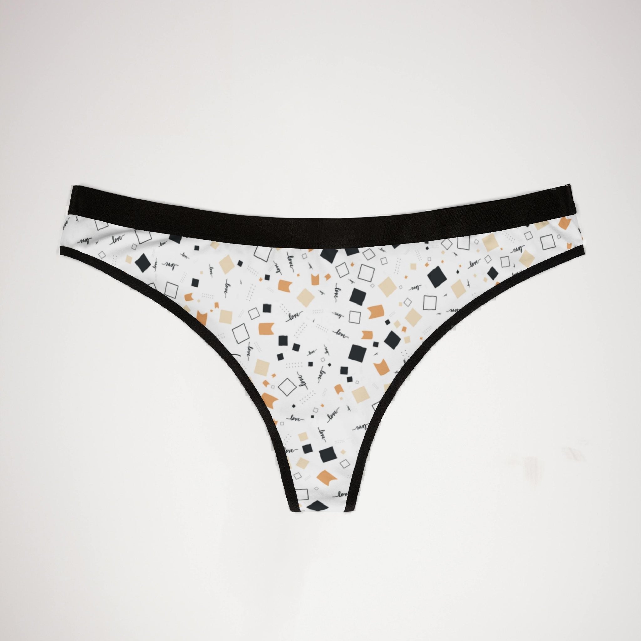 Women's thongs happy valentine's day