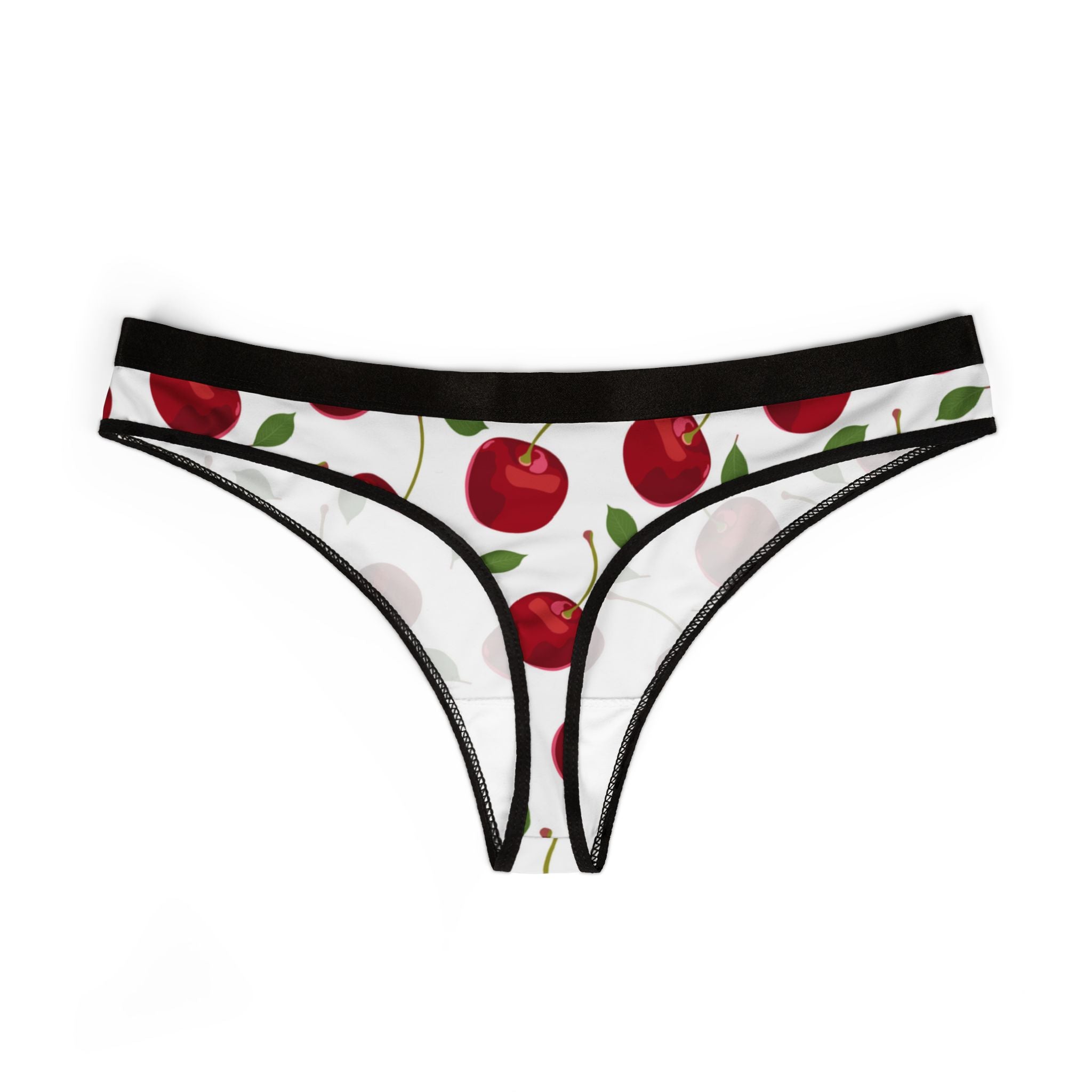 Women's thongs cherry fruit