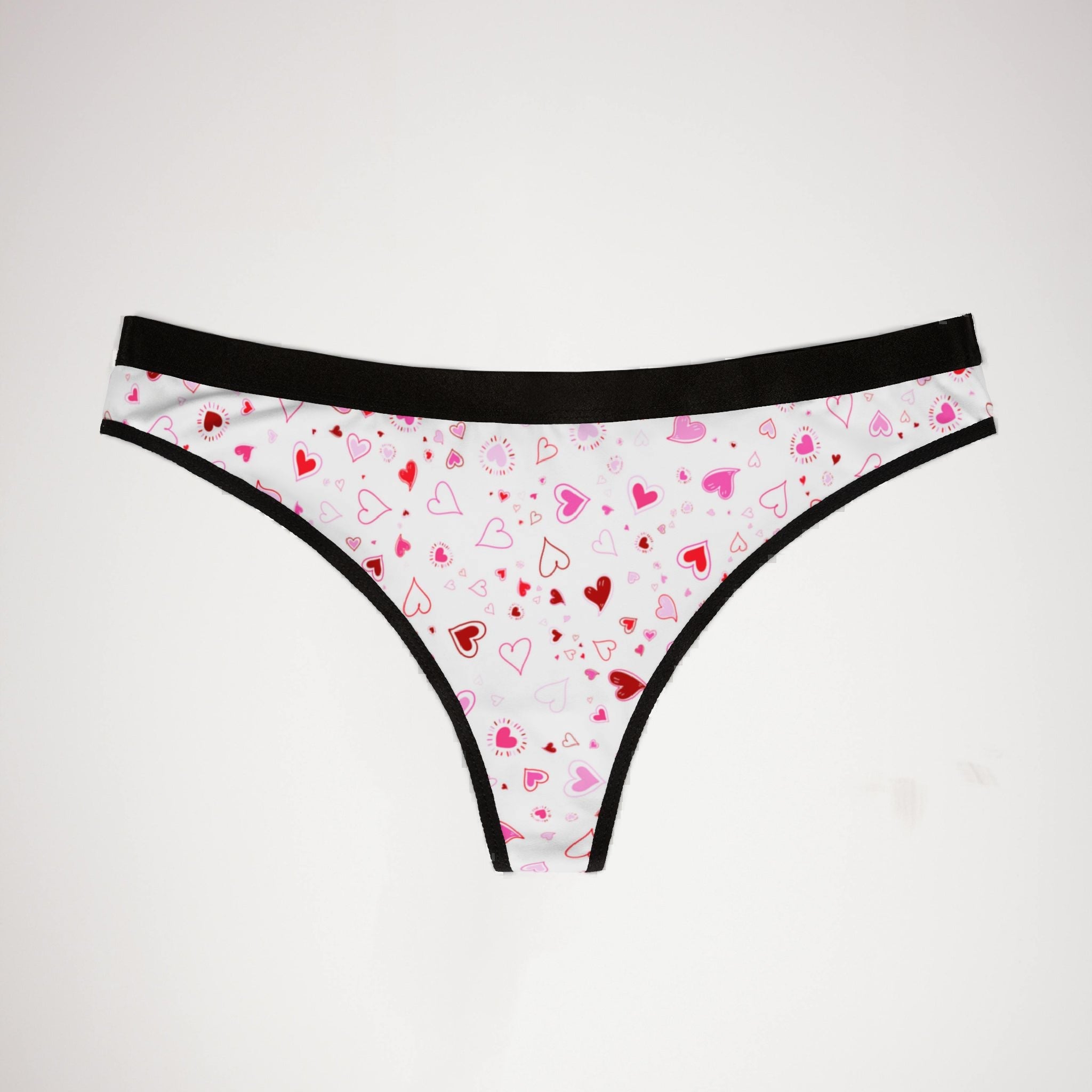 Women's thongs happy valentine's day