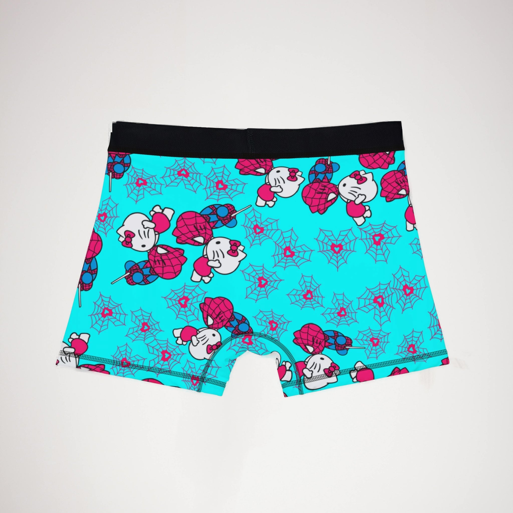 Men's boxers spider kitty cyan