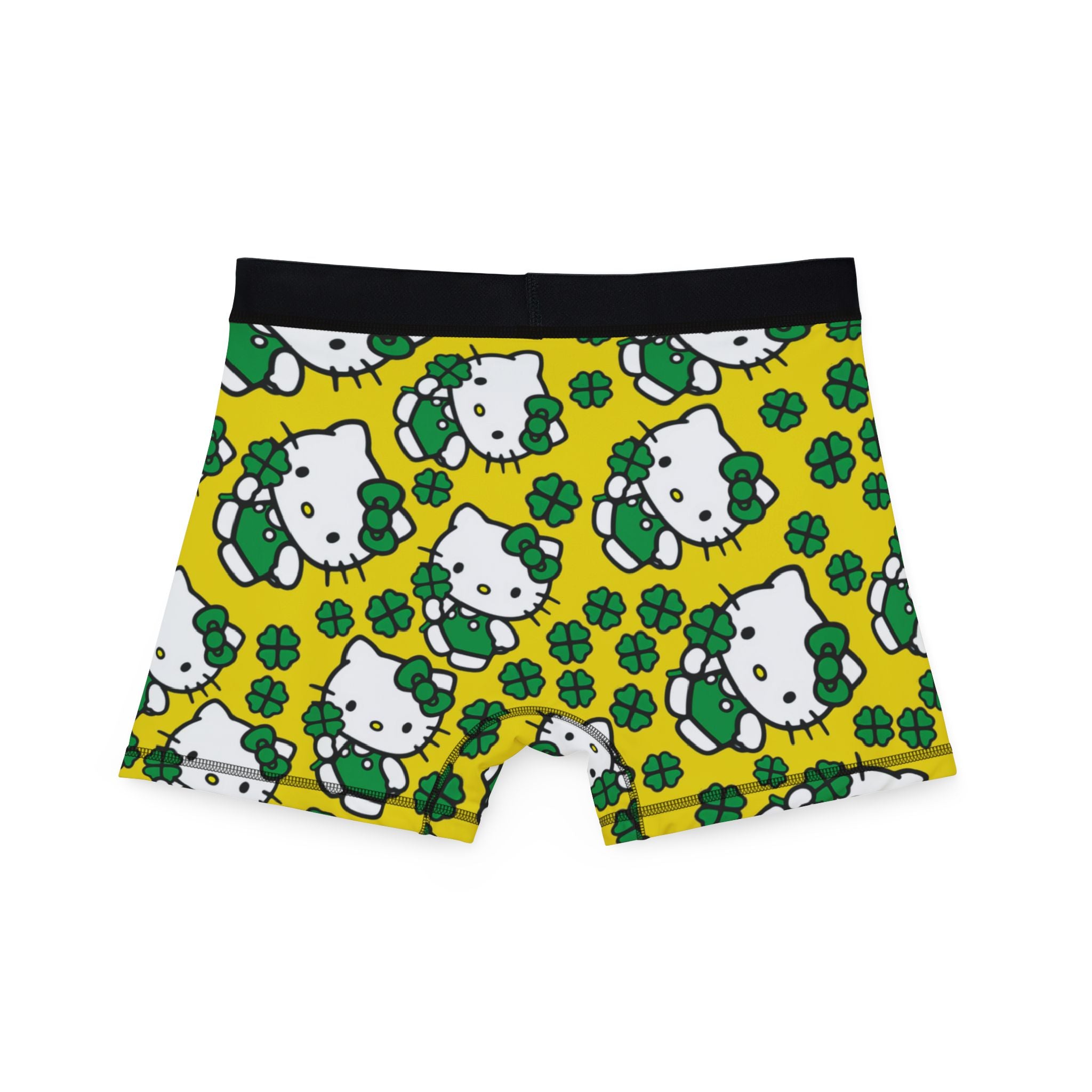 Men's boxers kitty saint patrick lucky yellow