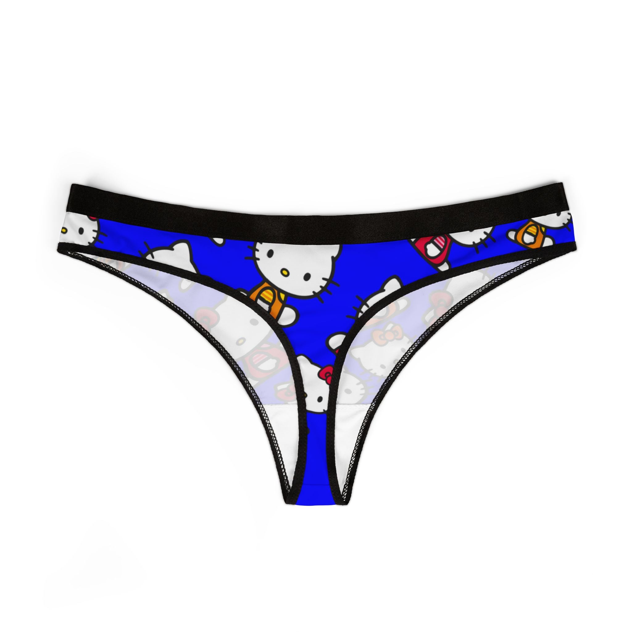 Women's thongs kitty two colors blue