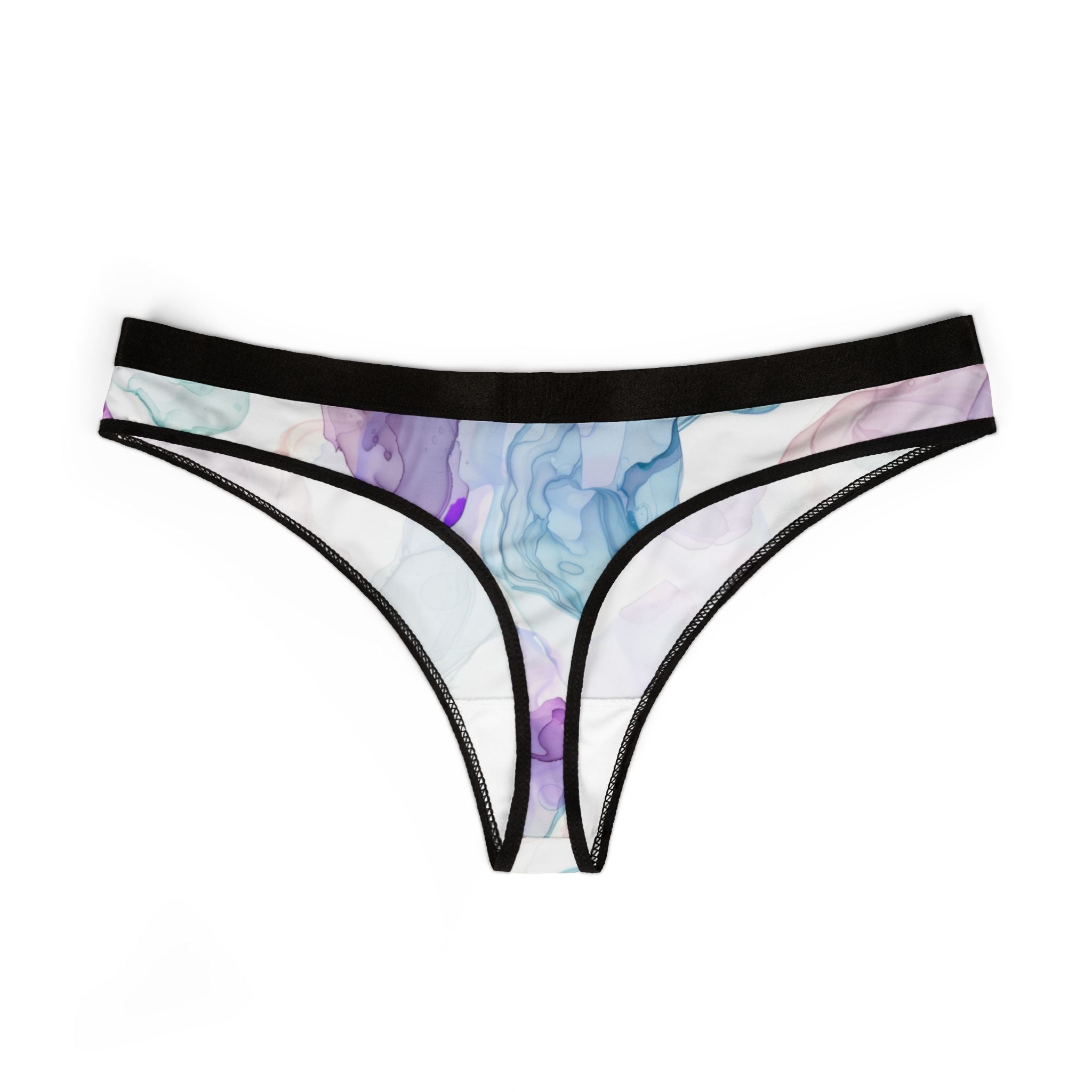 Women's thongs pastel alcohol ink