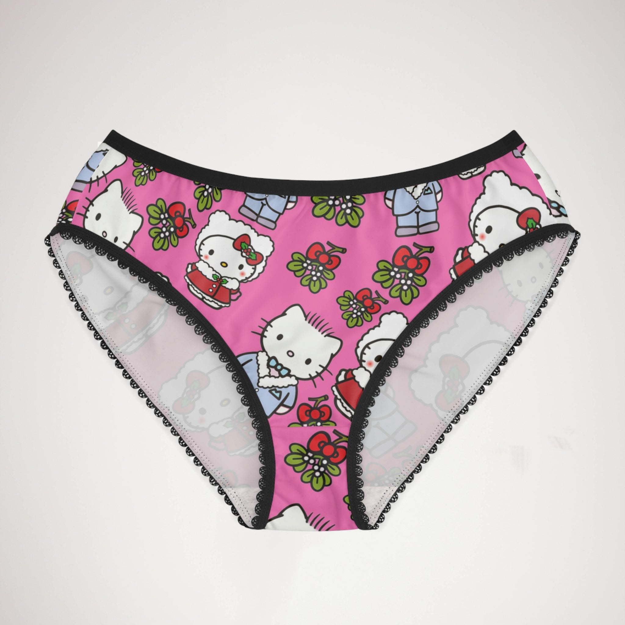 Women's briefs kitty wedding valentine pink