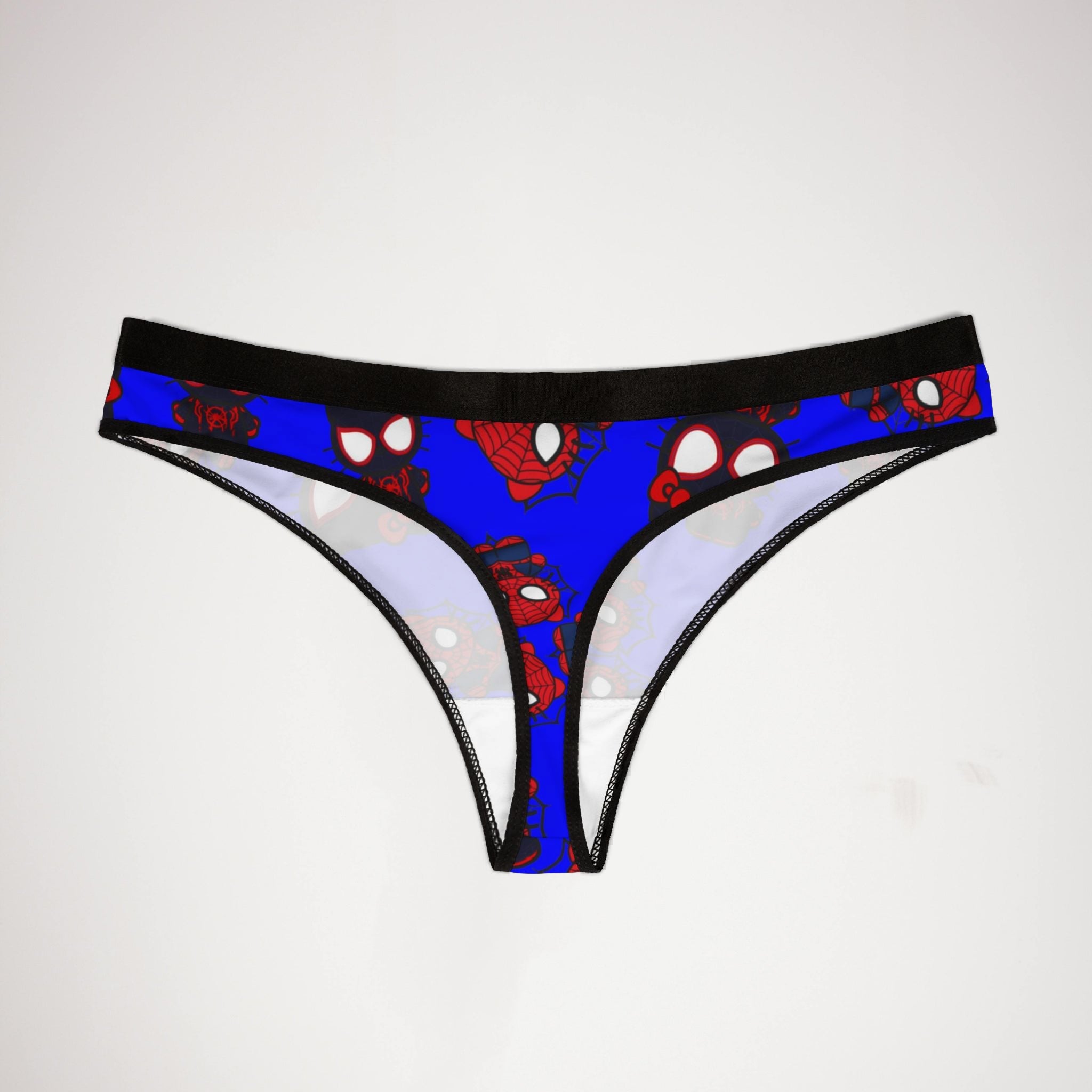 Women's thongs kitty spider dark blue