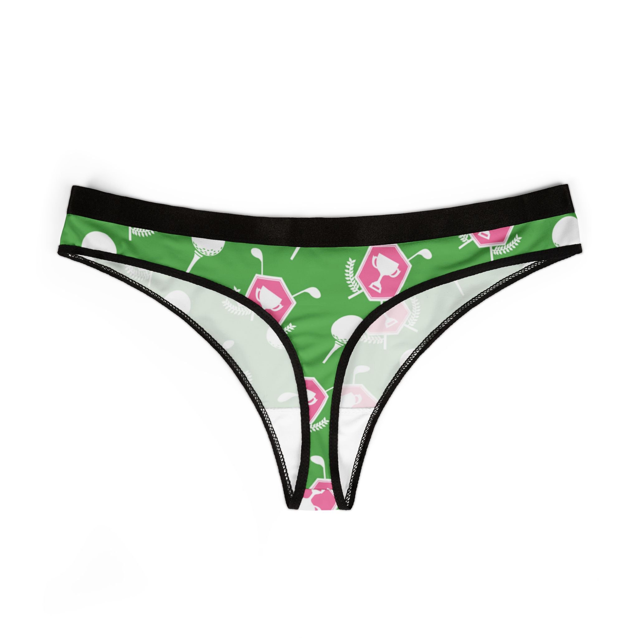 Women's thongs pink golf
