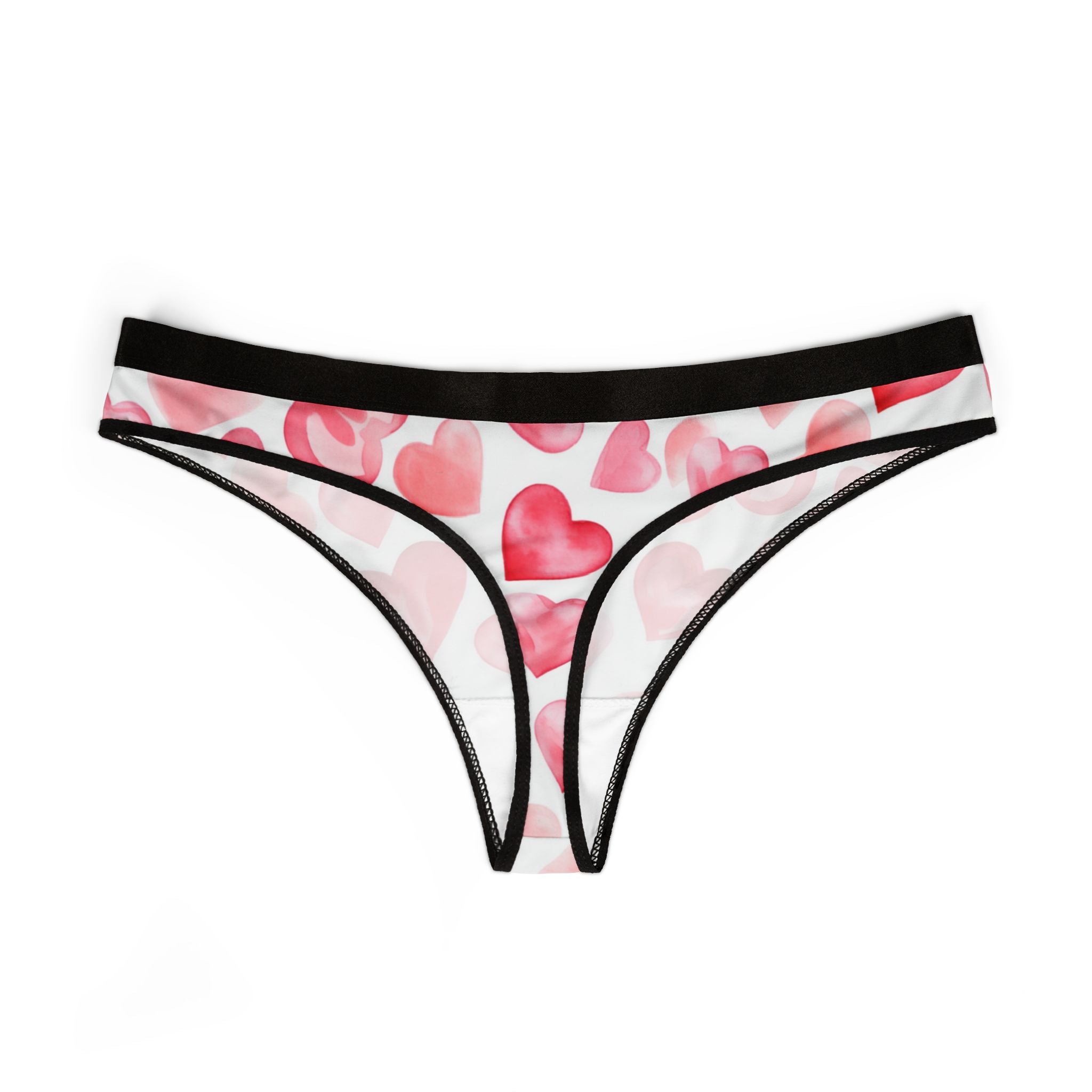 Women's thongs valentines day heart