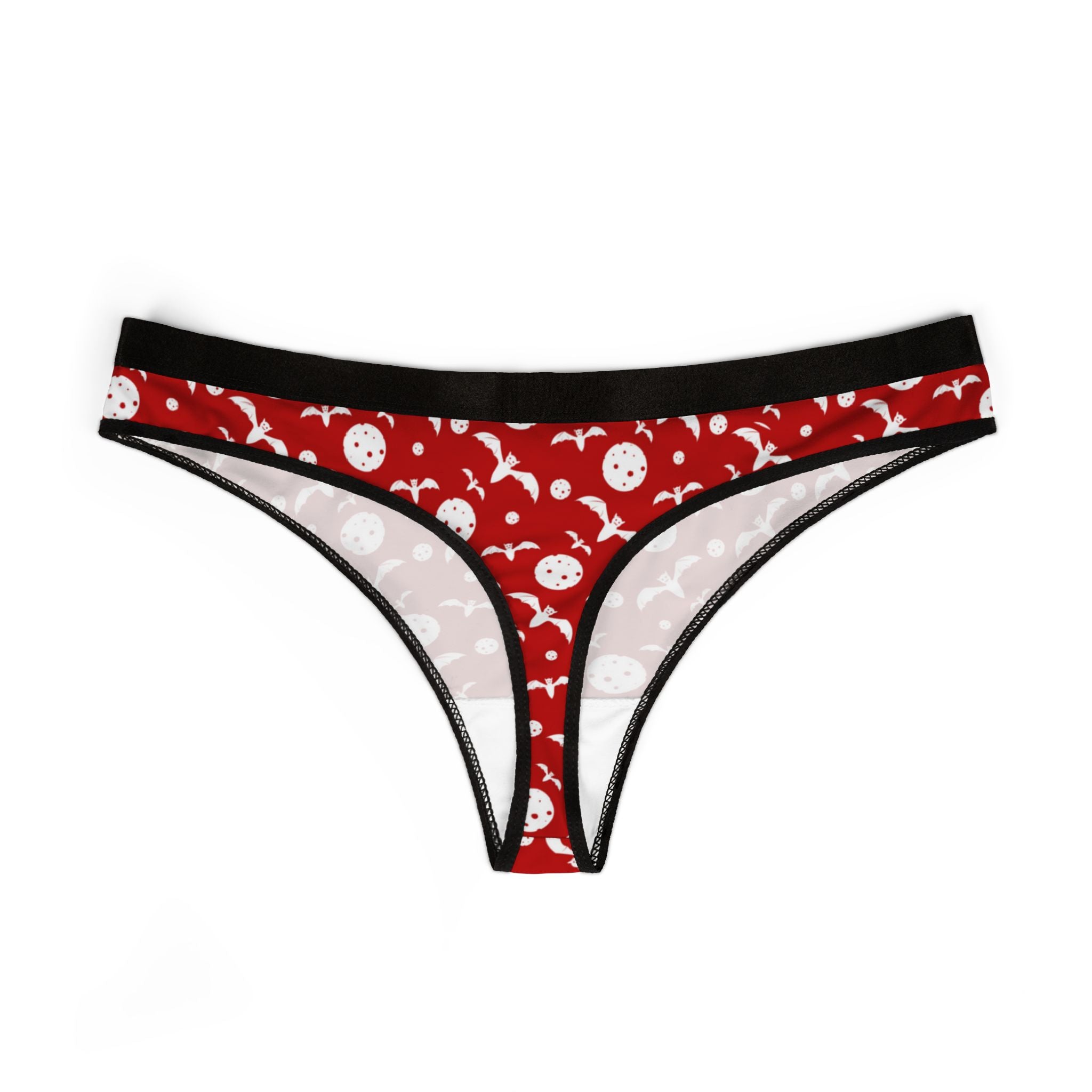 Women's thongs red halloween