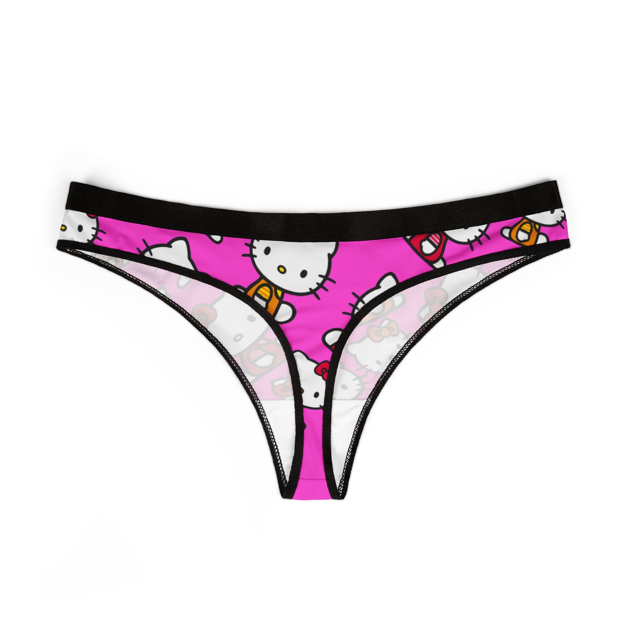 Women's thongs kitty two colors pink