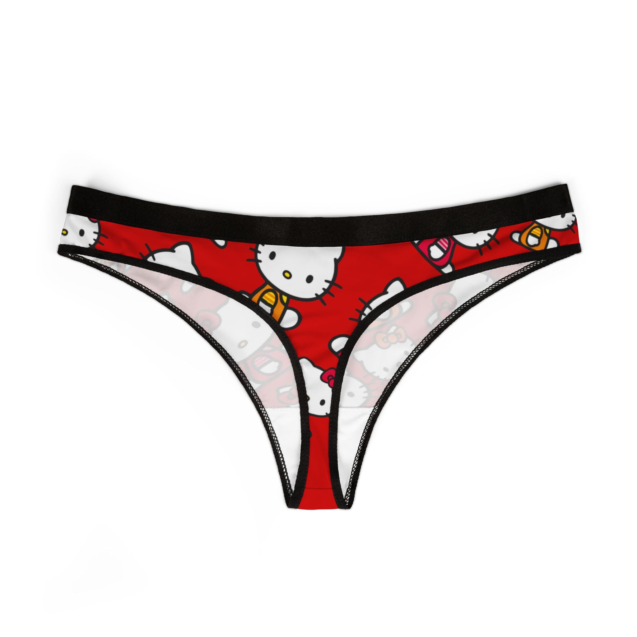 Women's thongs kitty two colors red