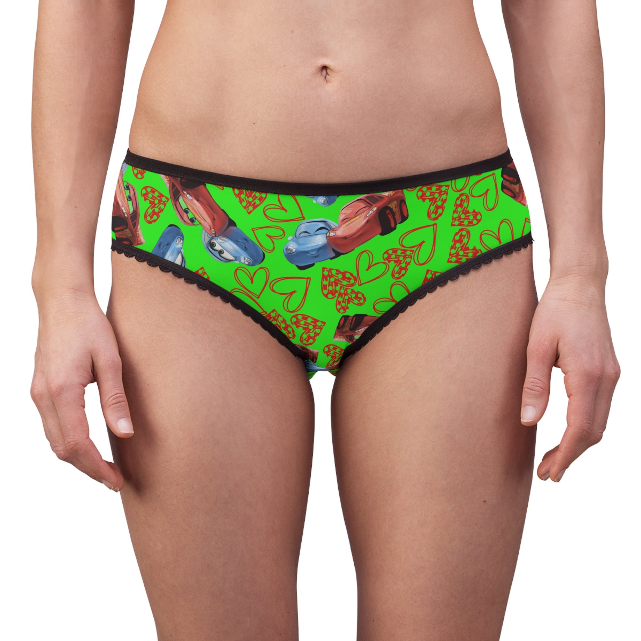 Women's briefs mcqueen couples hearts green