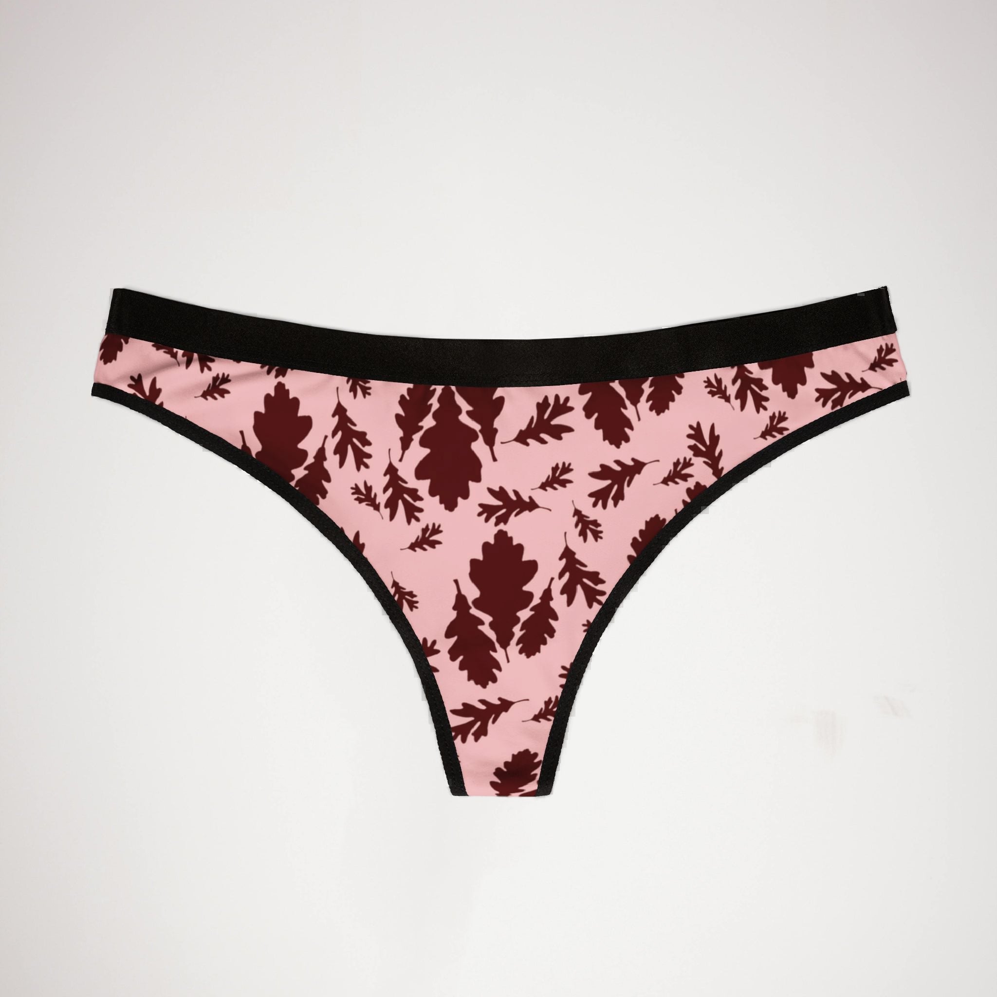 Women's thongs autumn leaves