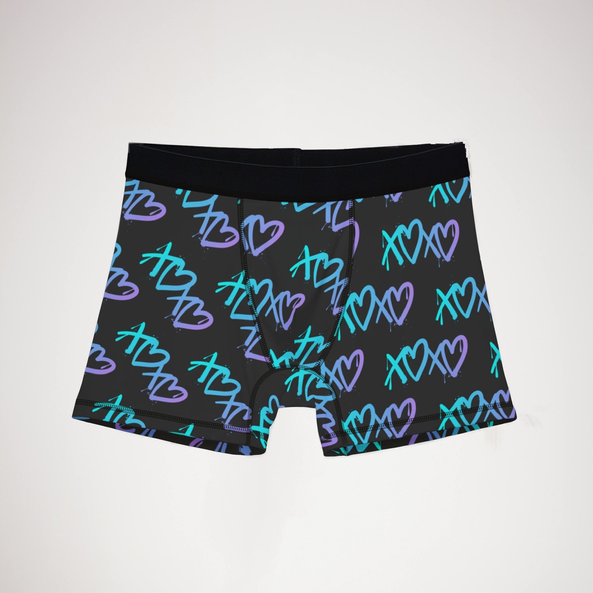 Men's boxers Graffiti X O Heart black