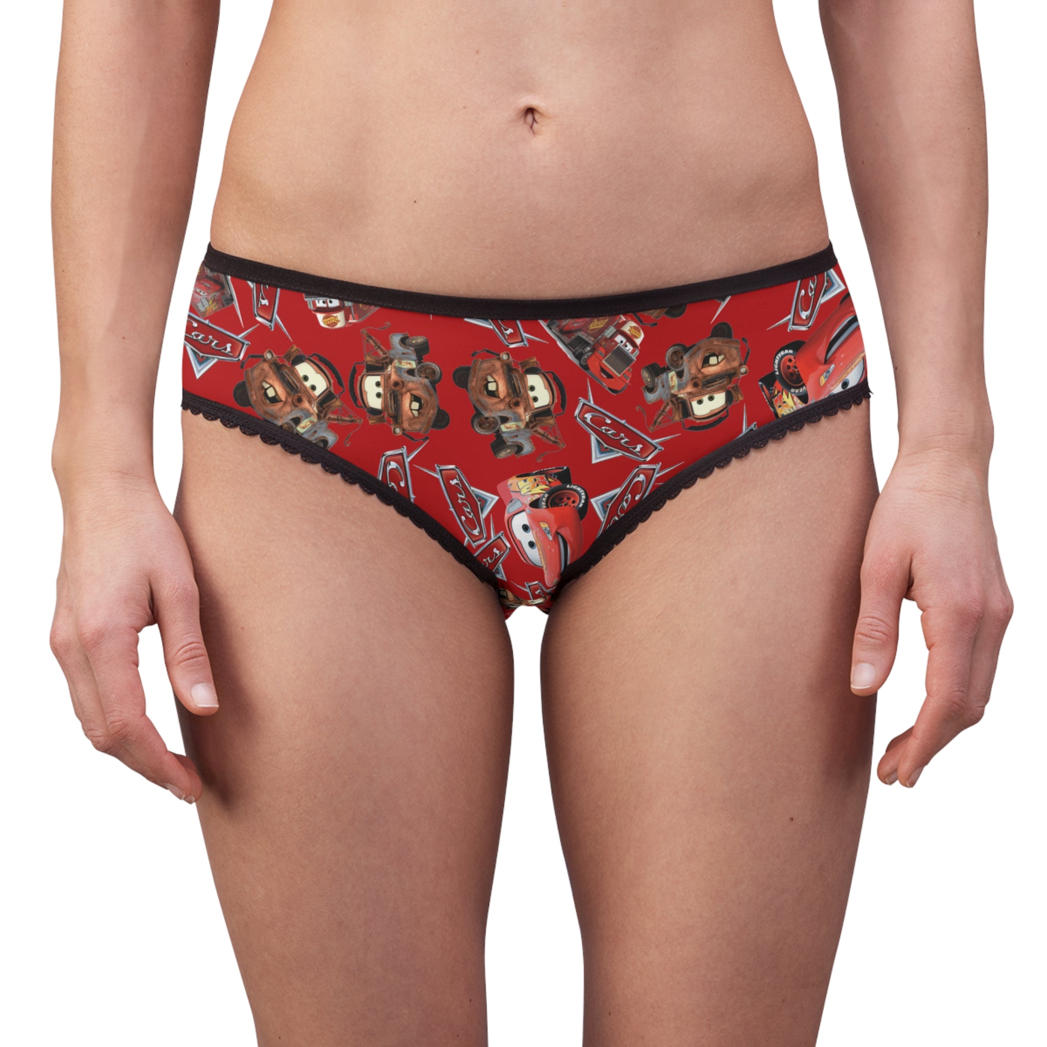 Women's briefs mcqueen funny cars red