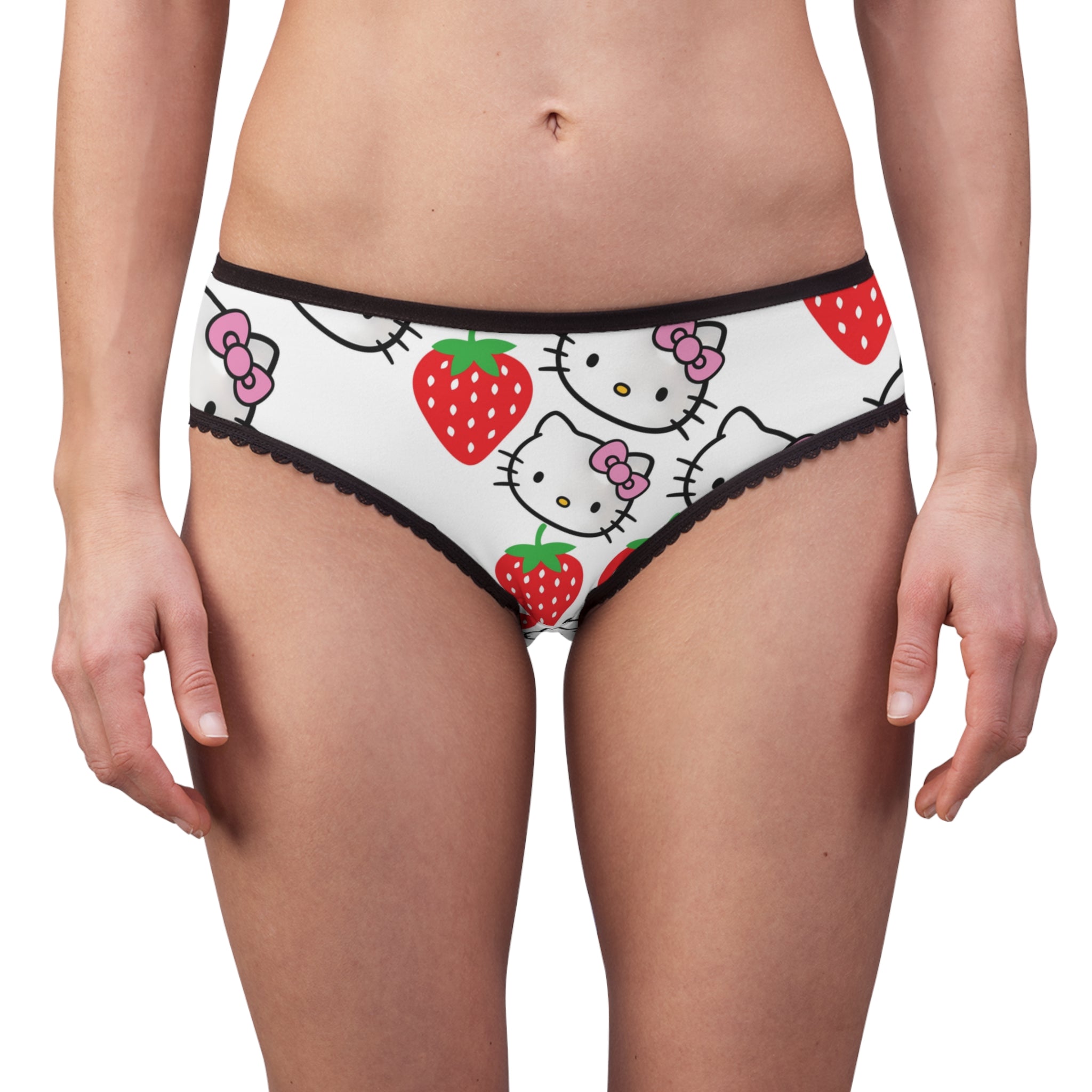 Women's briefs kitty strawberry white