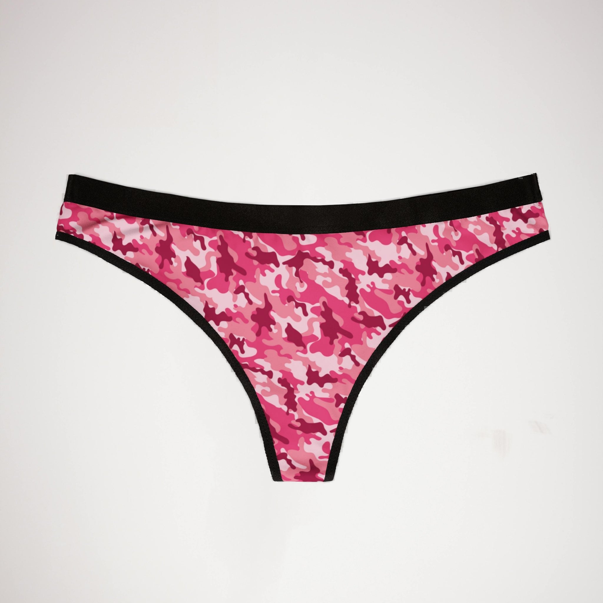 Women's thongs colorful camouflage