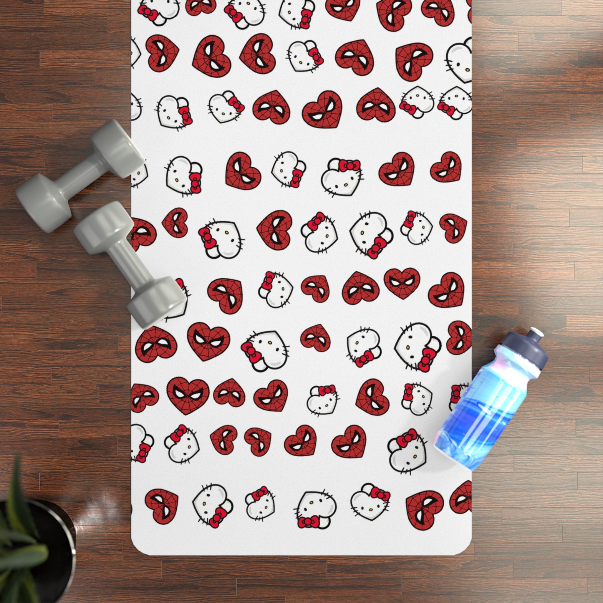 Rubber yoga mat pattern image man