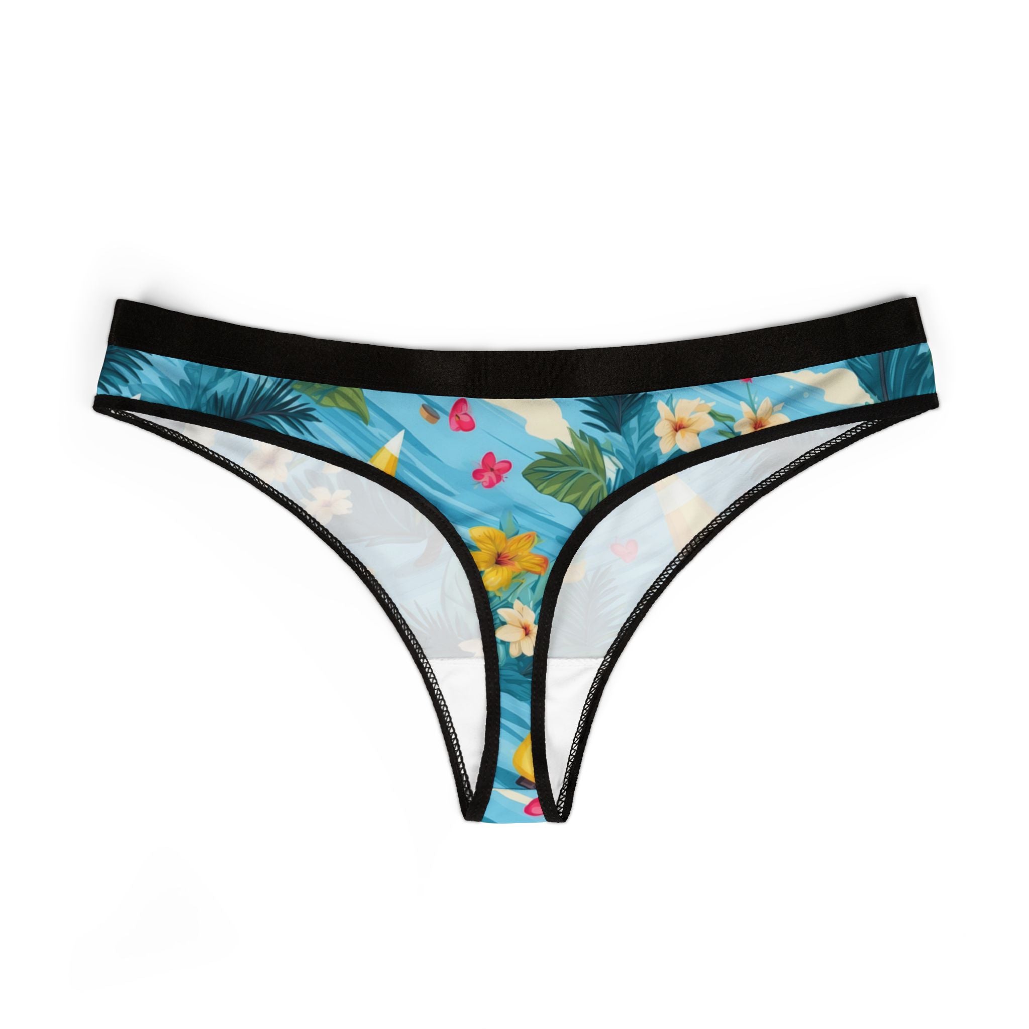 Women's thongs tropical summer beach