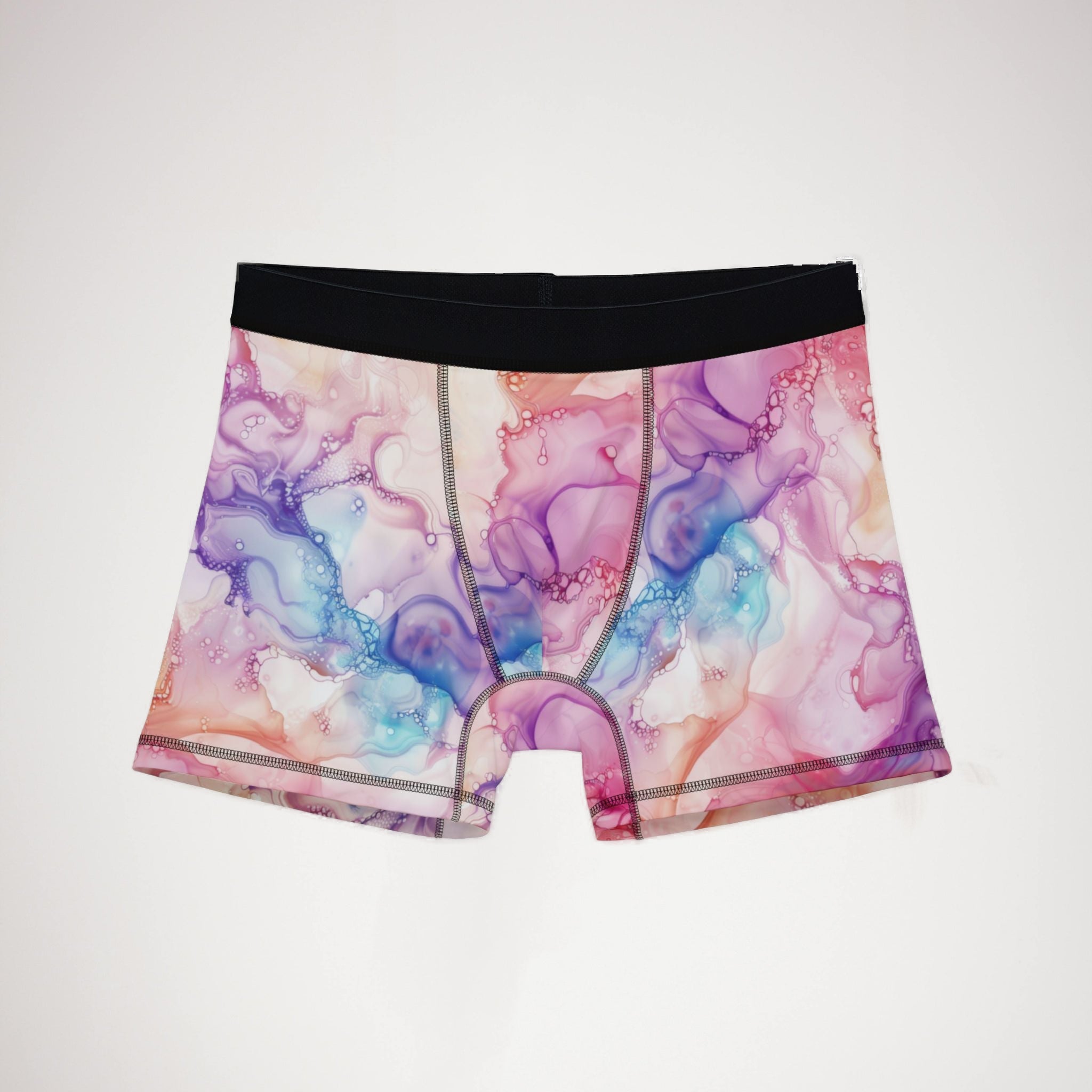 Men's boxers pastel alcohol ink