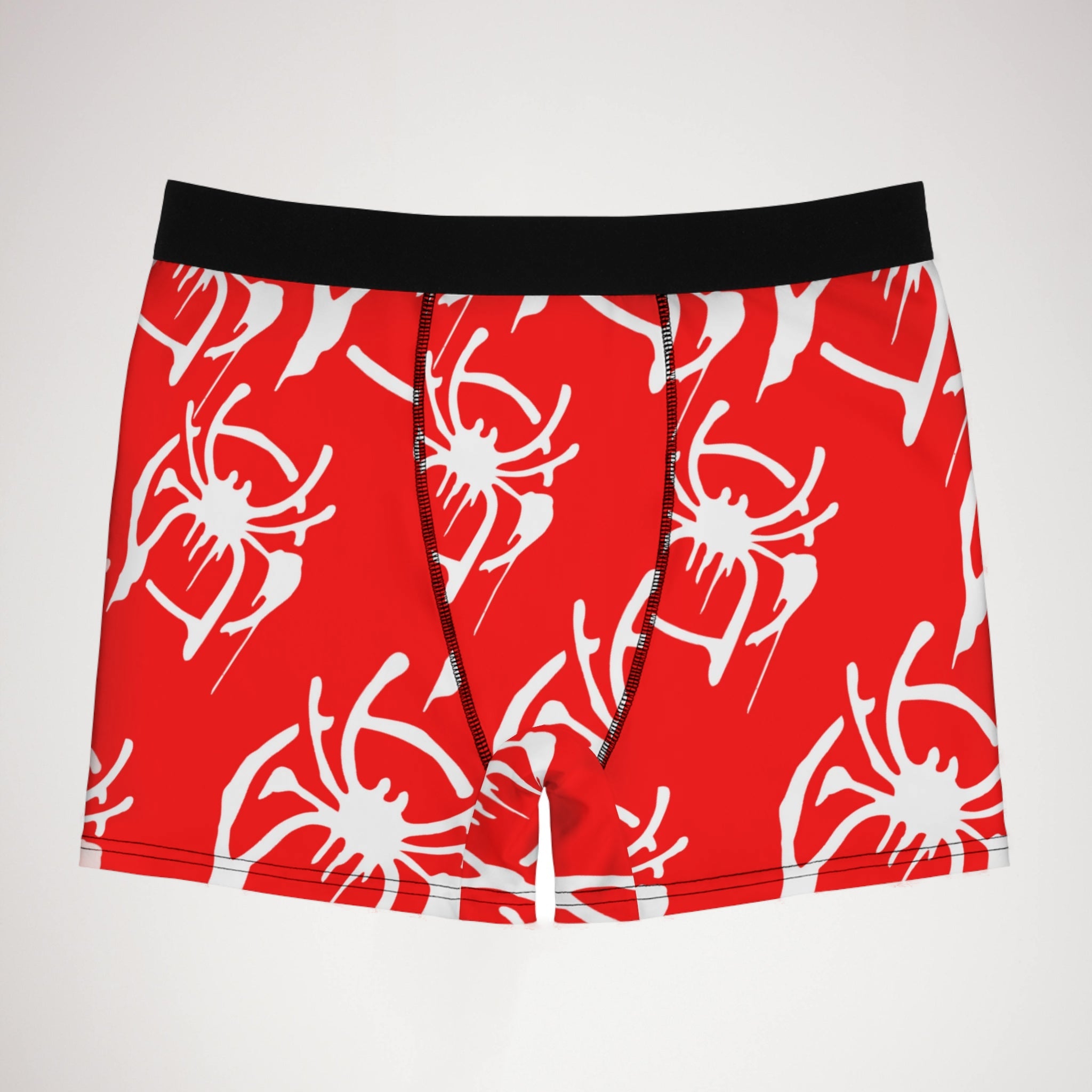 Men's boxer briefs only spider web red