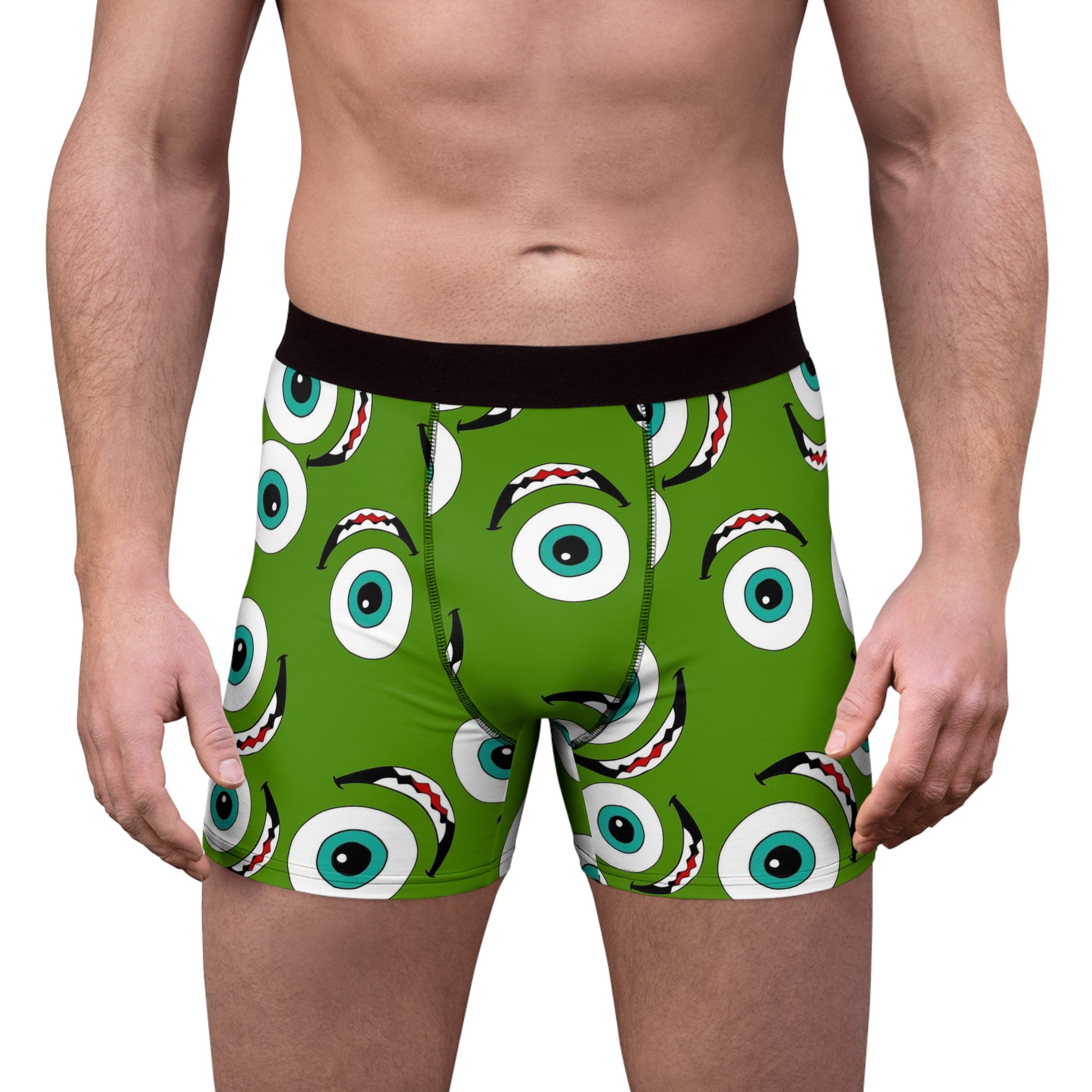 Men's boxer briefs Mike wazowski green