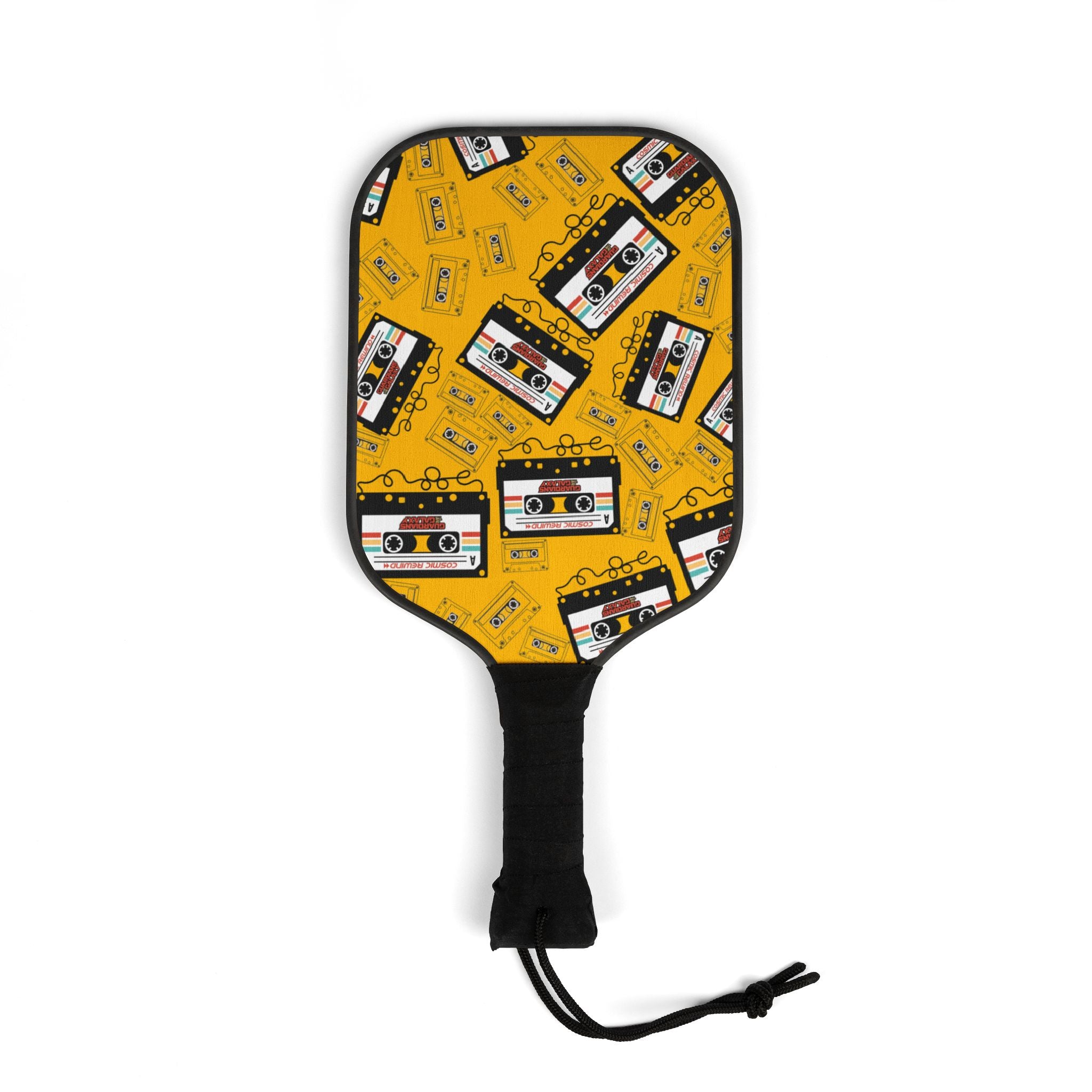 Pickleball kit (2 paddles + 2 balls + transparent bag) Cosmic Rewind Cassette yellow