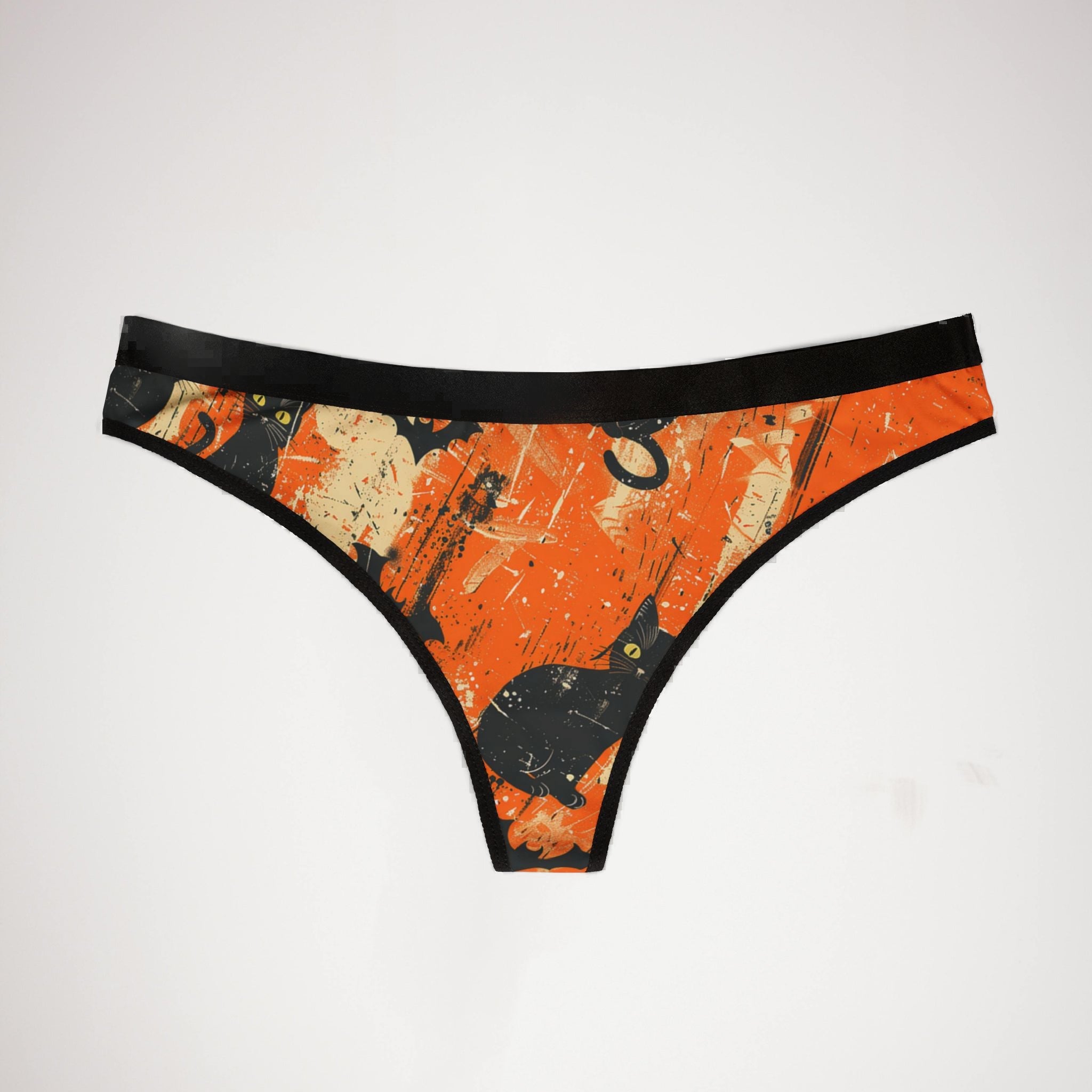 Women's thongs spooky halloween