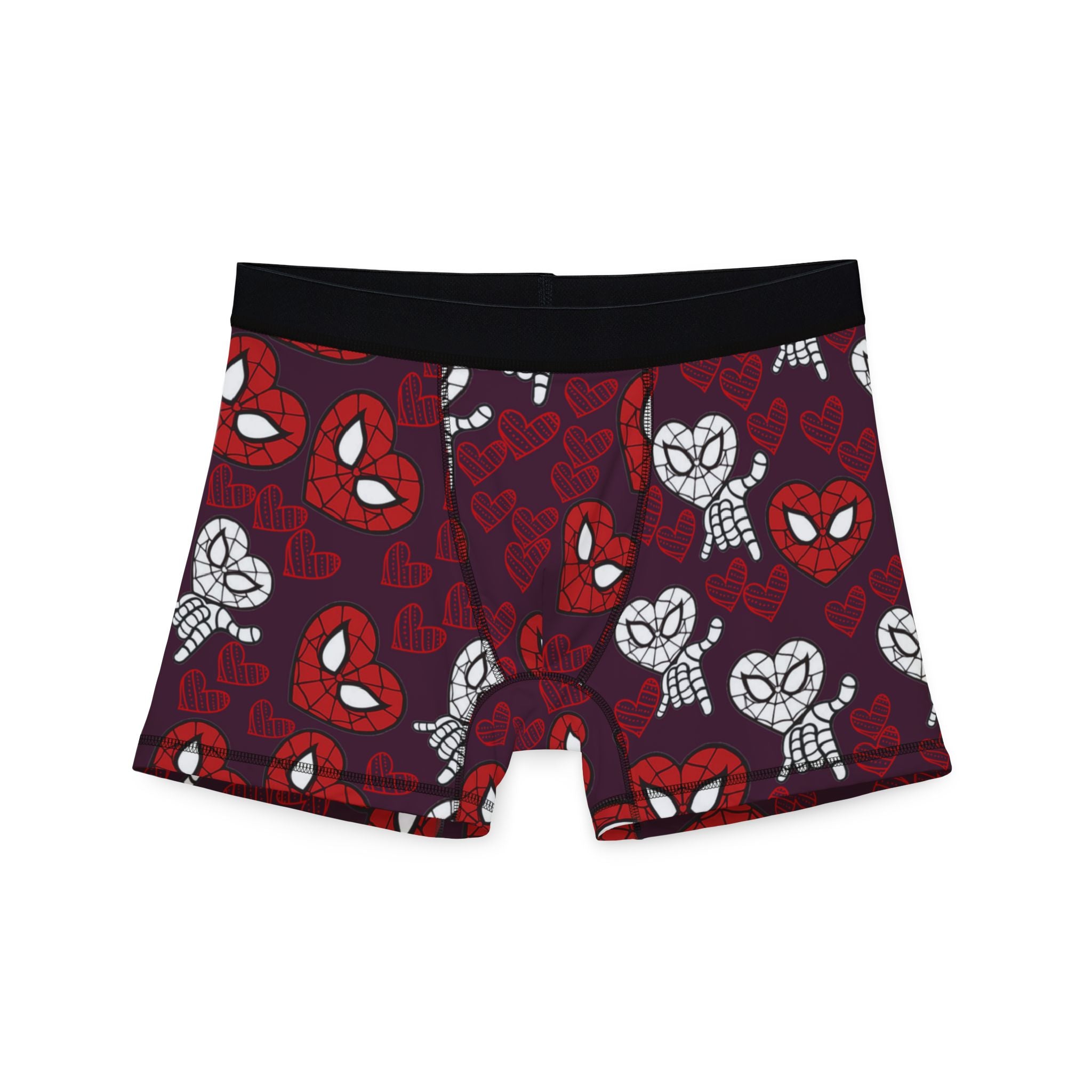 Men's boxers spider heart violet