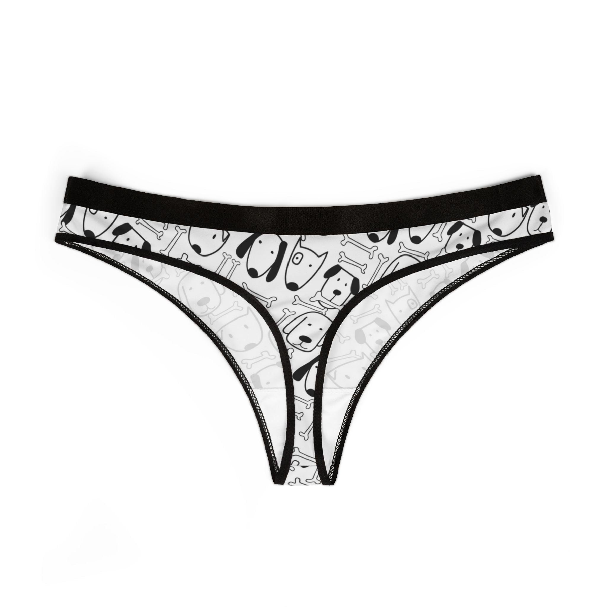 Women's thongs cute dog