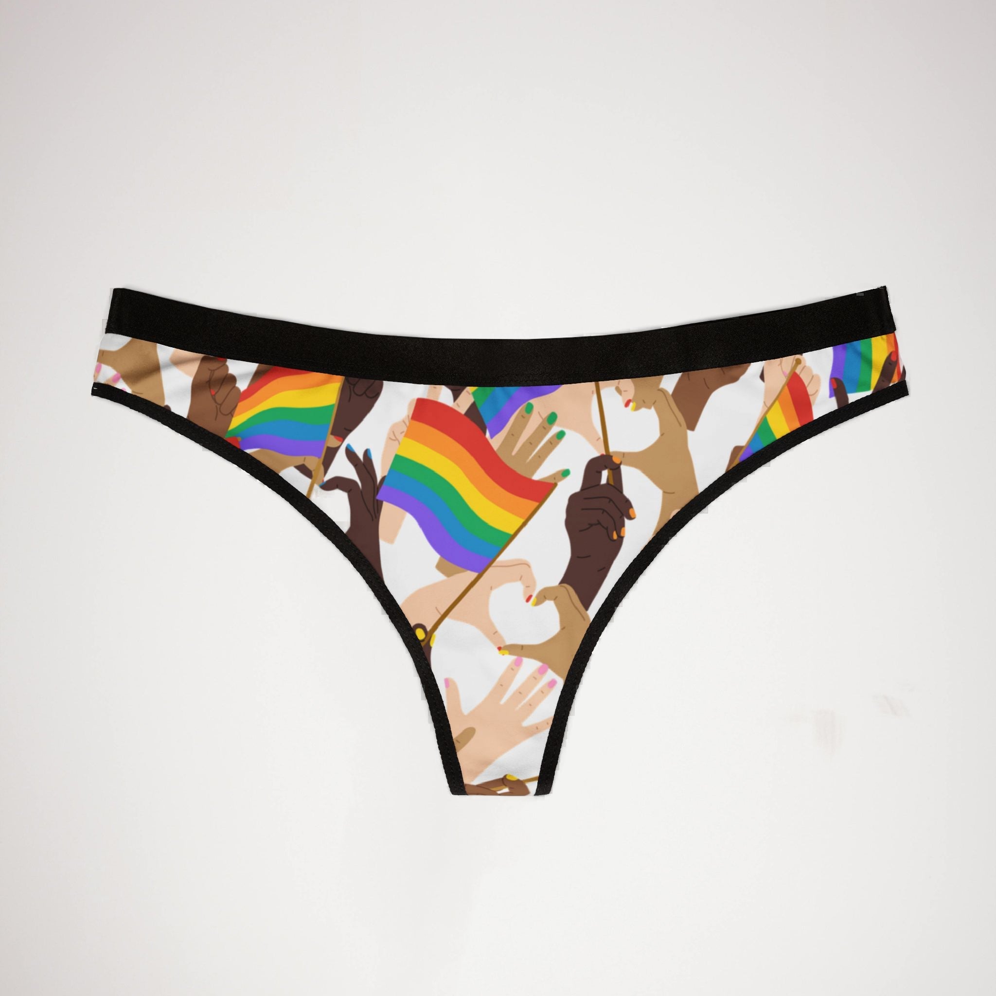 Women's thongs pride month extra