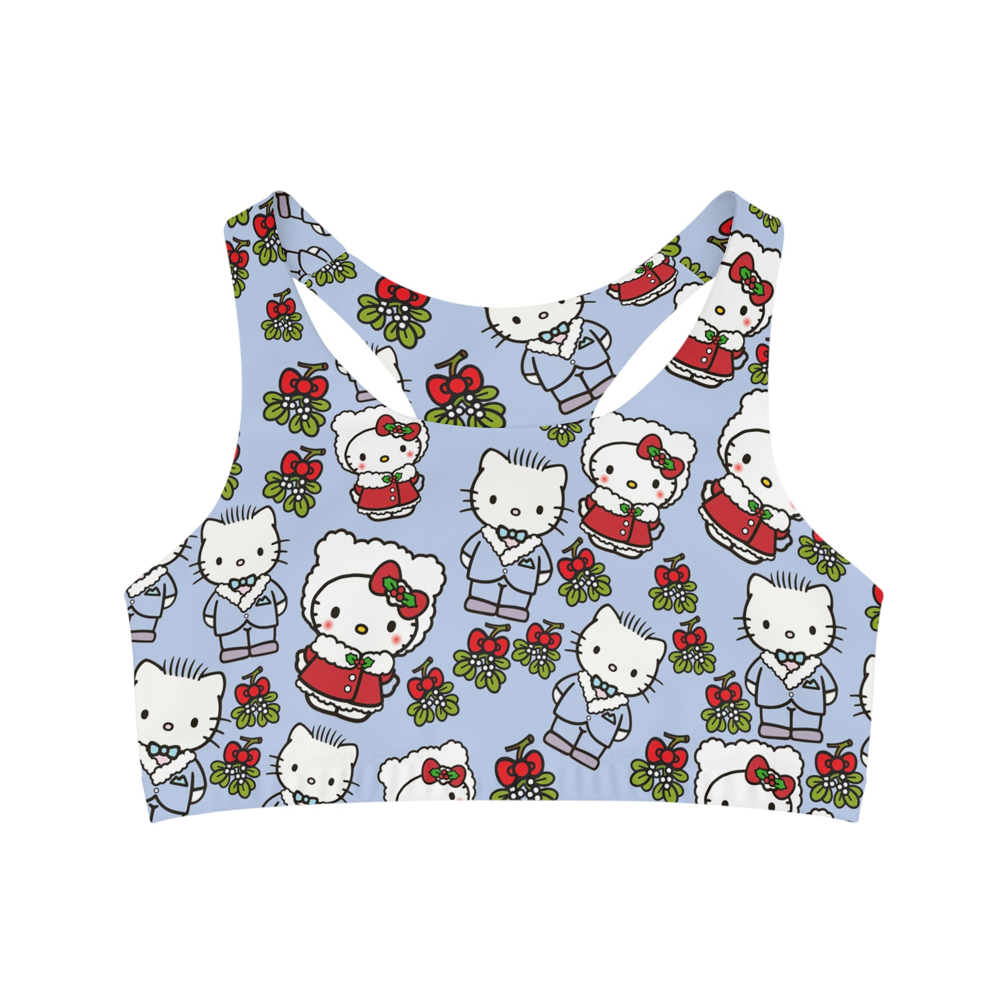 Sports bra kitty wedding valentine cyan