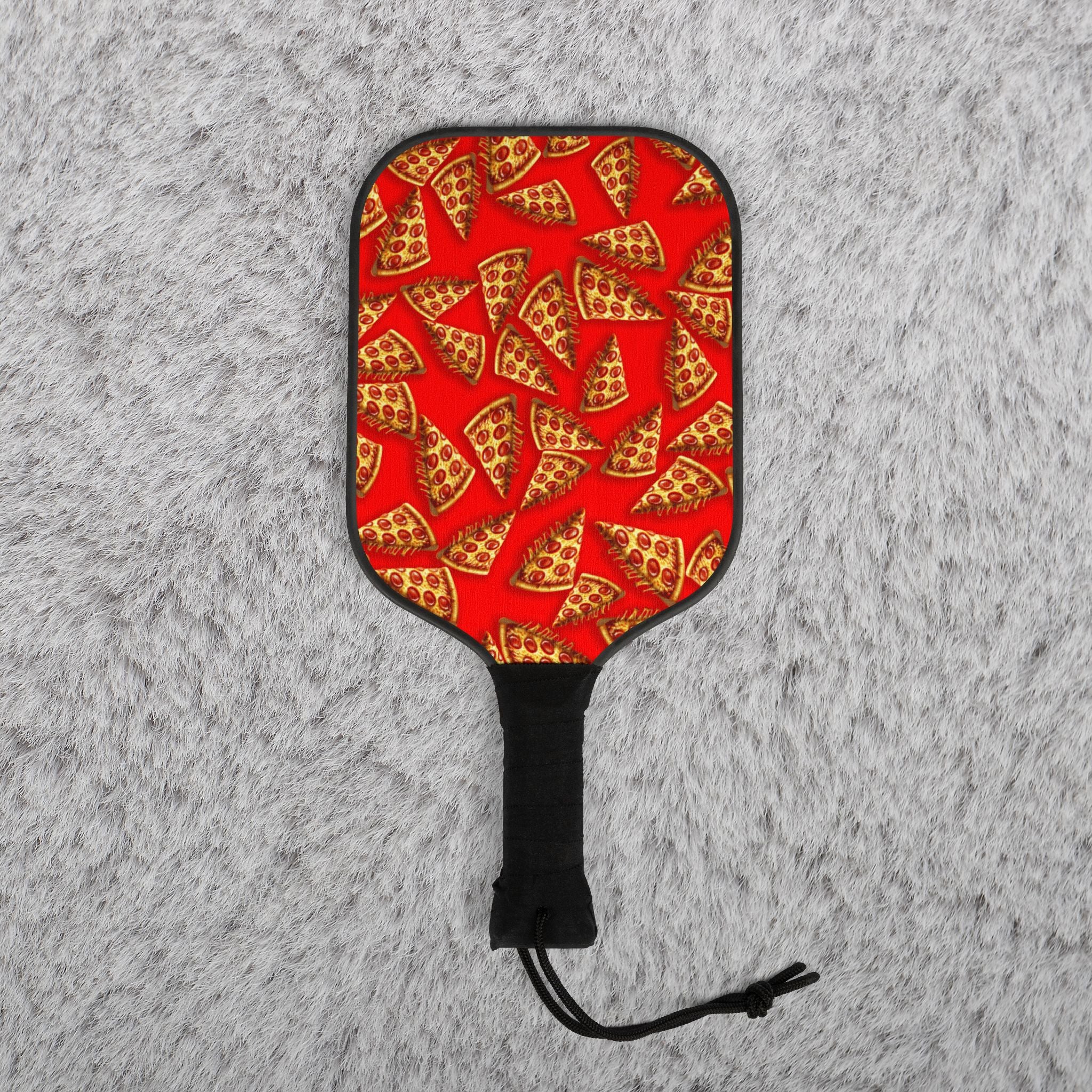 Pickleball kit (2 paddles + 2 balls + transparent bag) pizza red