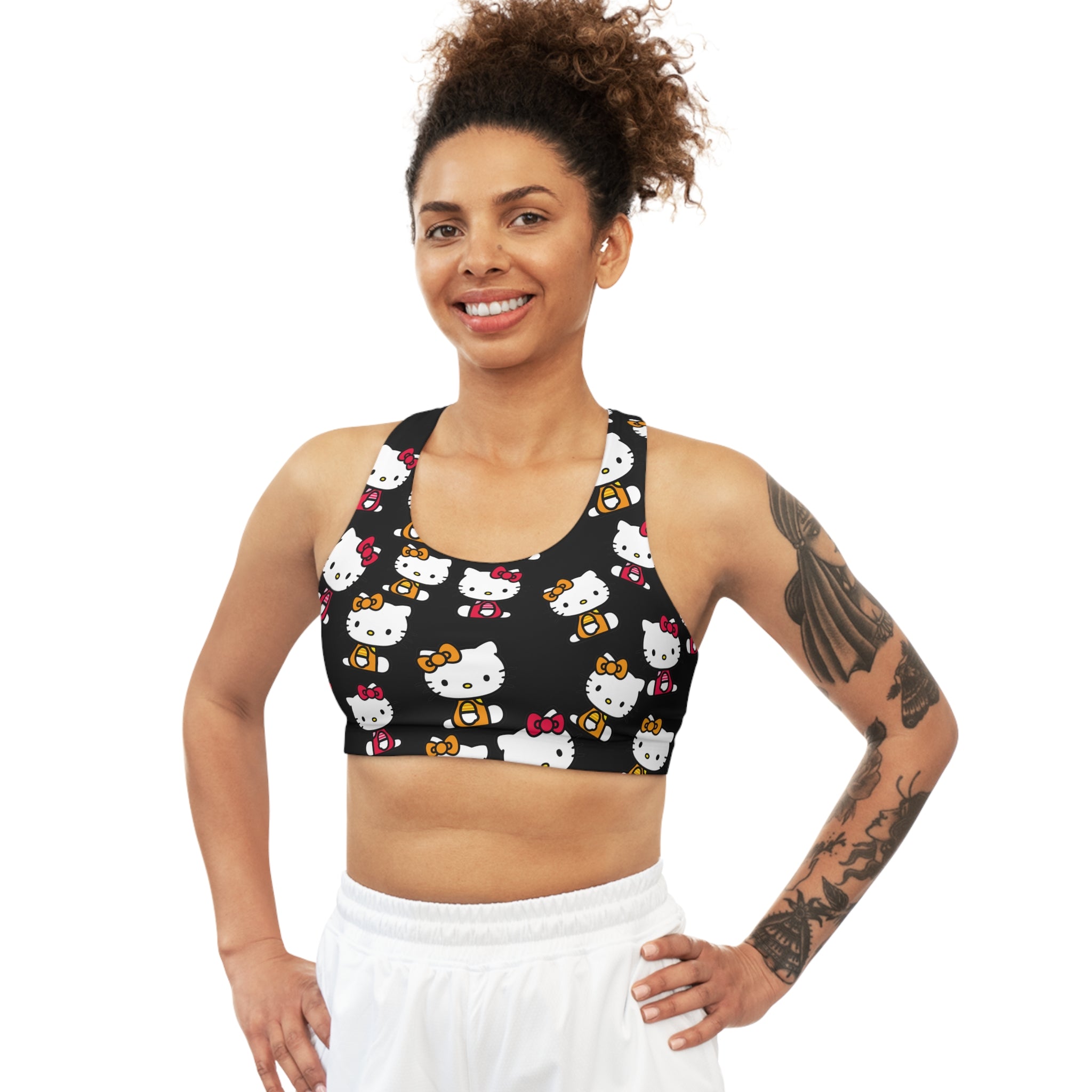 Sports bra kitty two colors black