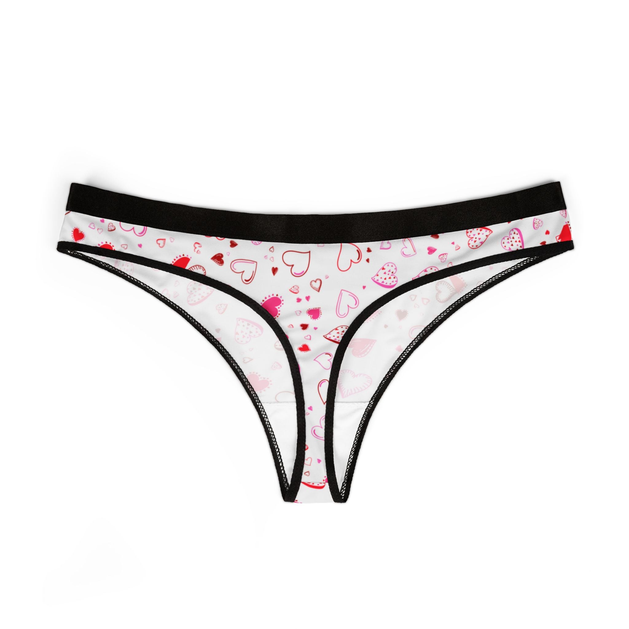 Women's thongs happy valentine's day