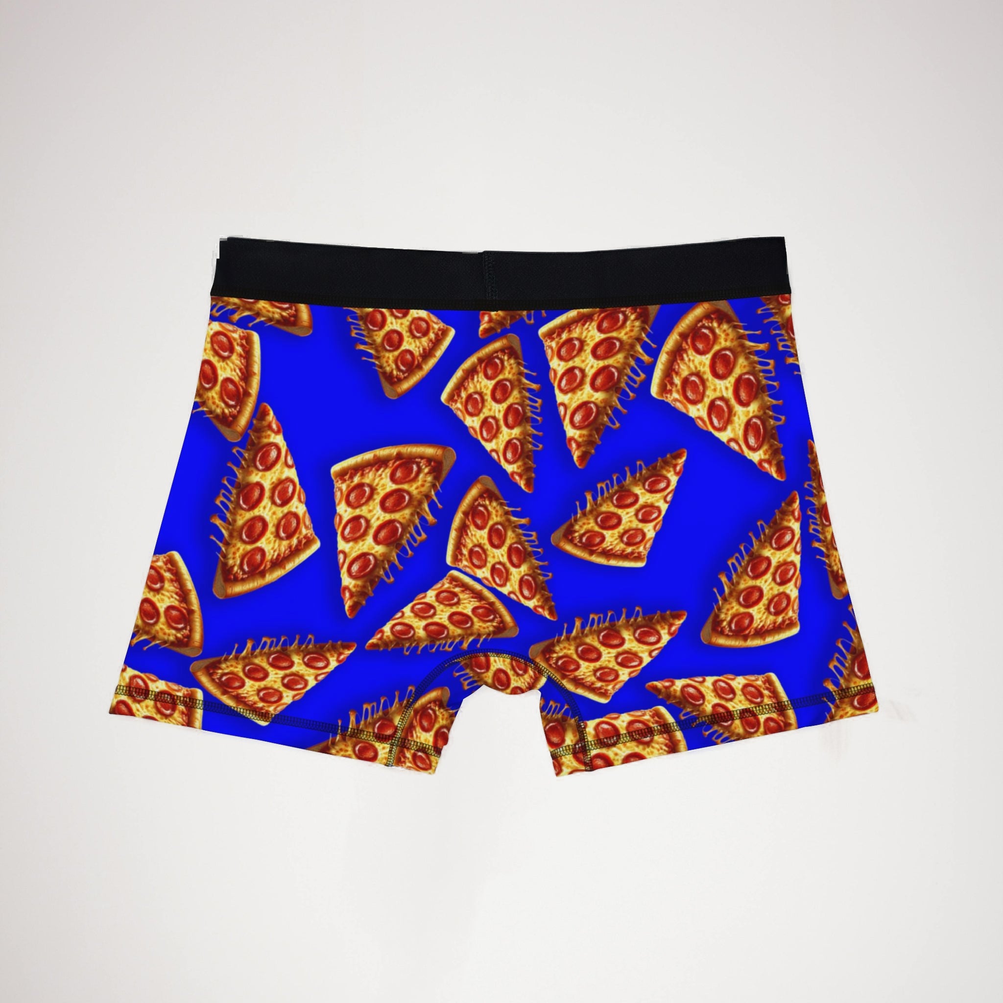 Men's boxers pizza blue