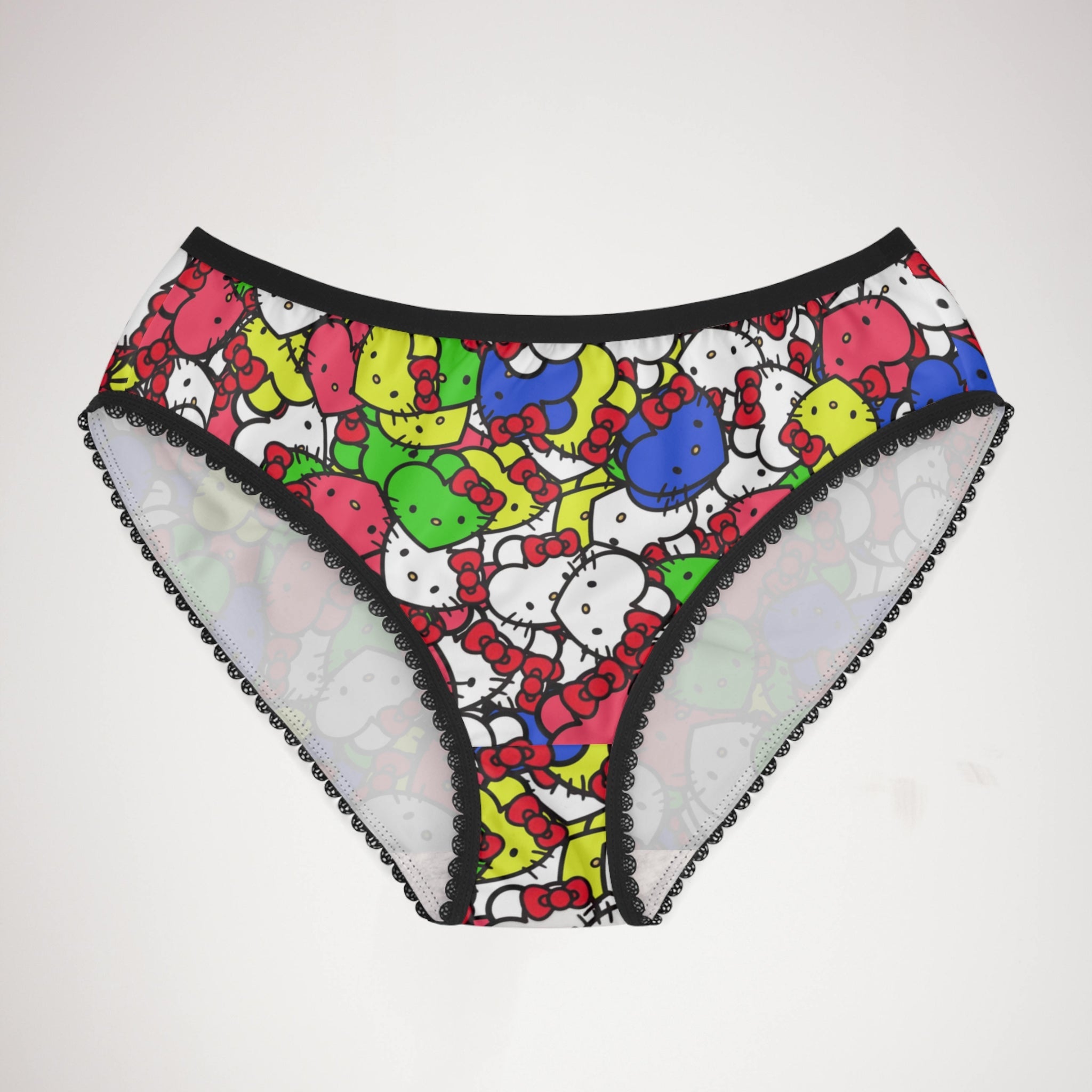 Women's briefs kitty hearts multi colors nature