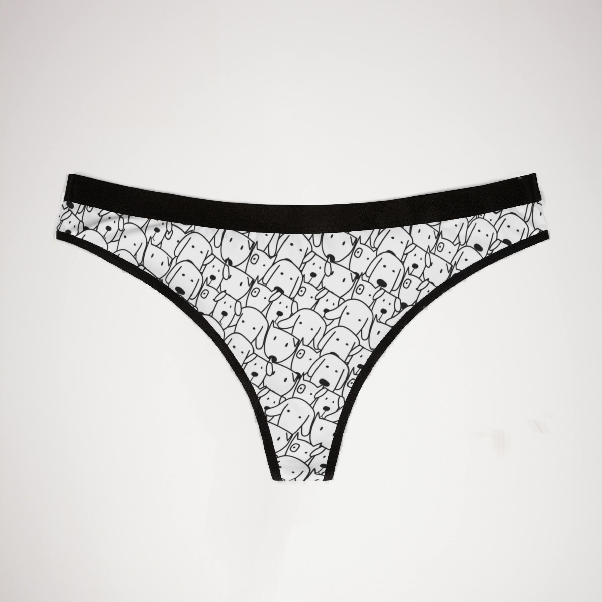 Women's thongs cute dog