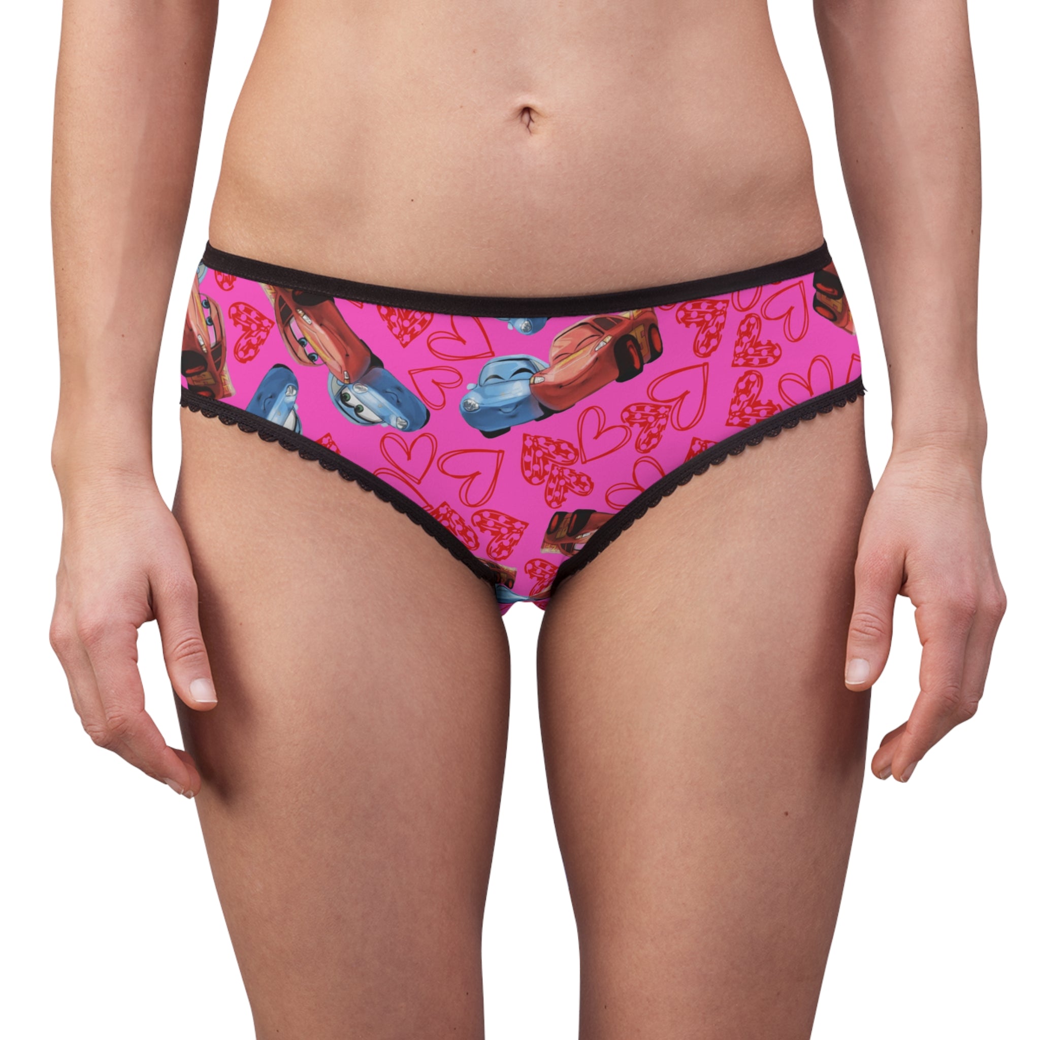 Women's briefs mcqueen couples hearts pink