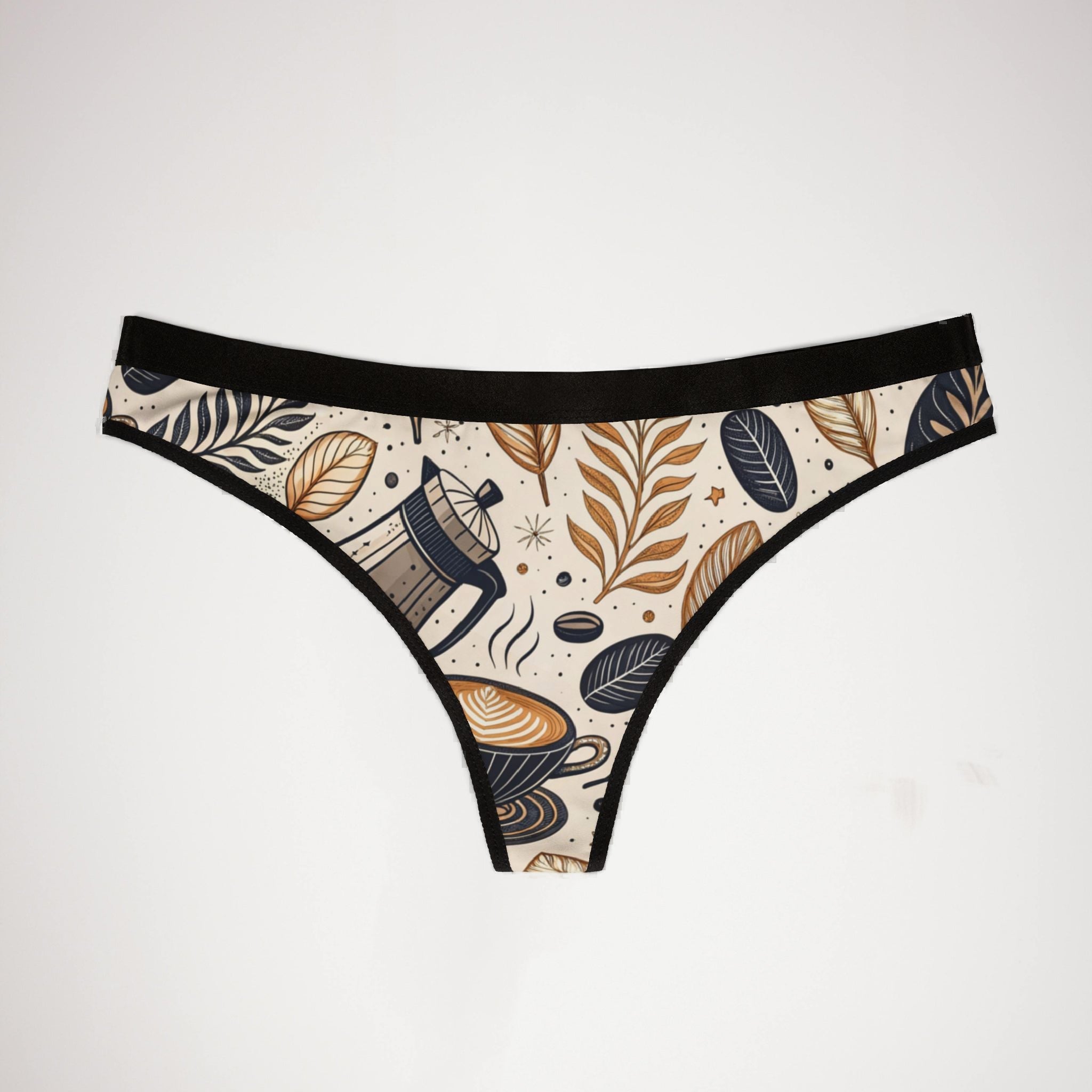 Women's thongs coffee two