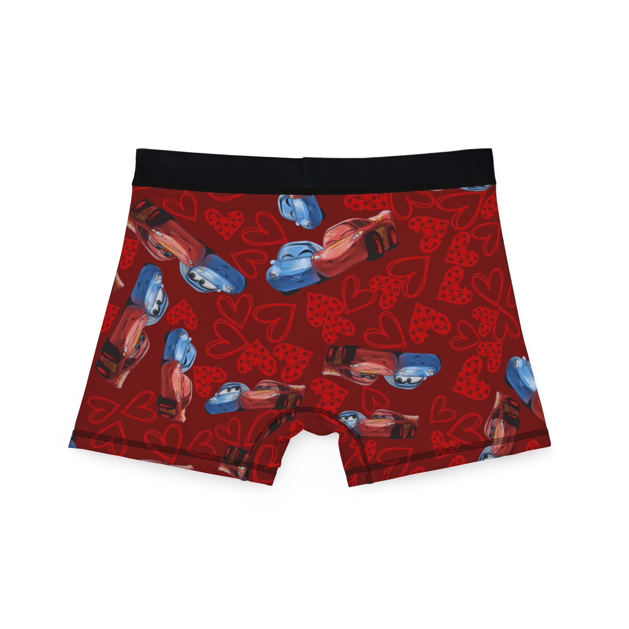 Men's boxers mcqueen couples hearts red