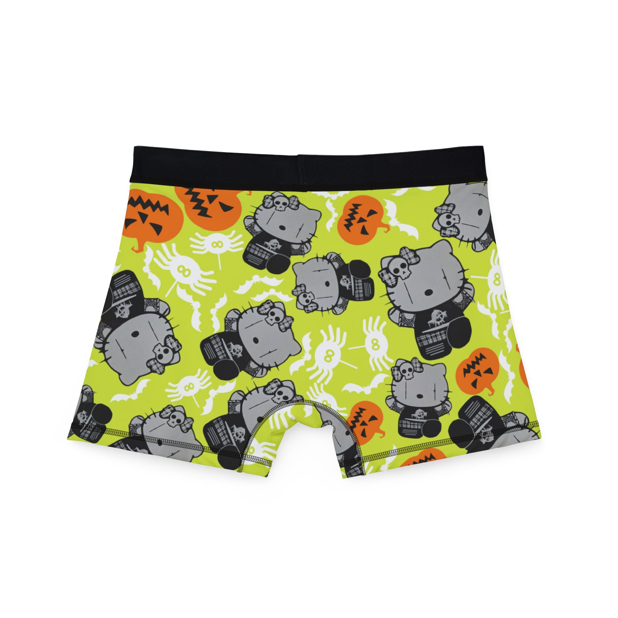 Men's boxers kitty blank pumpkin halloween yellow