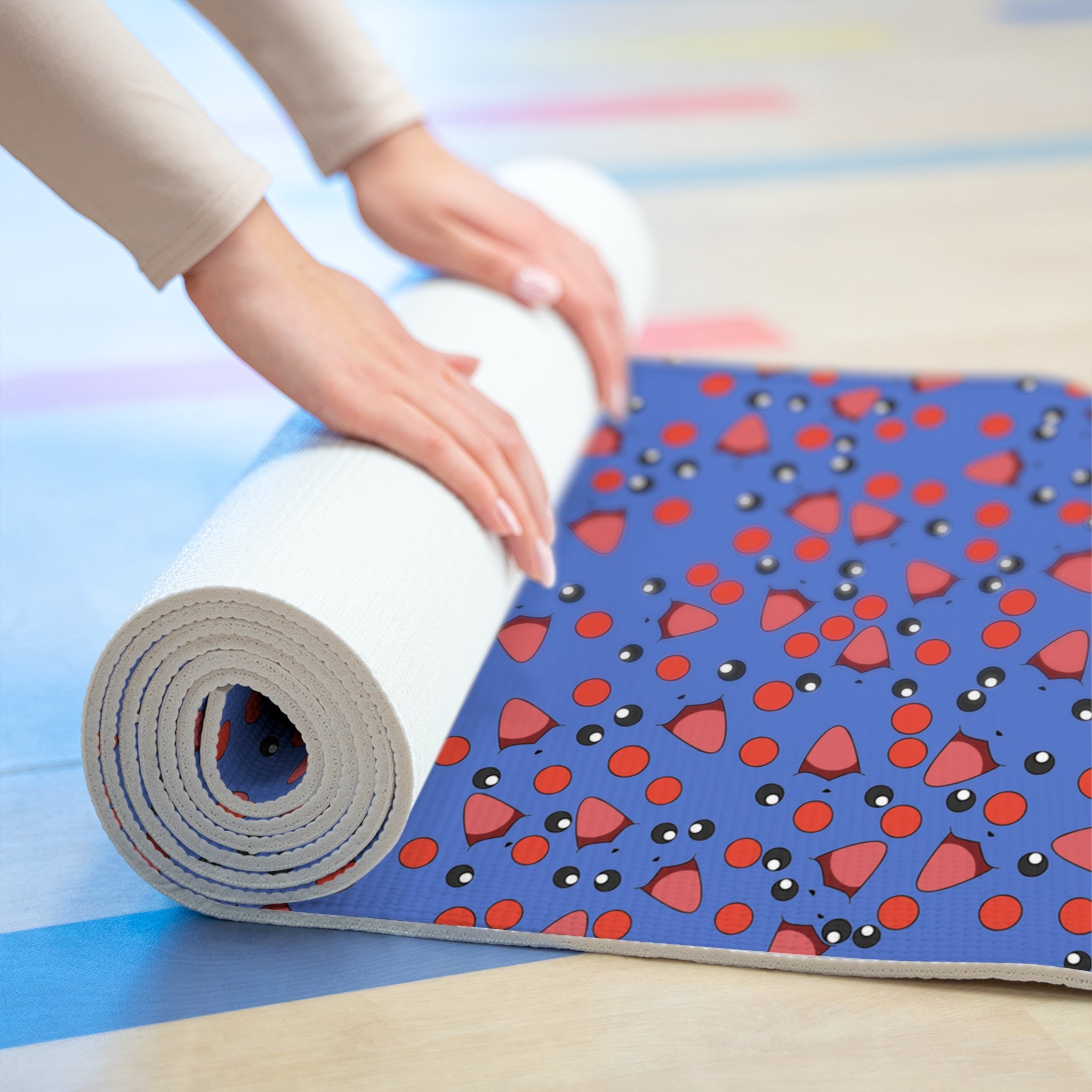 Foam yoga mat pokemon cyan